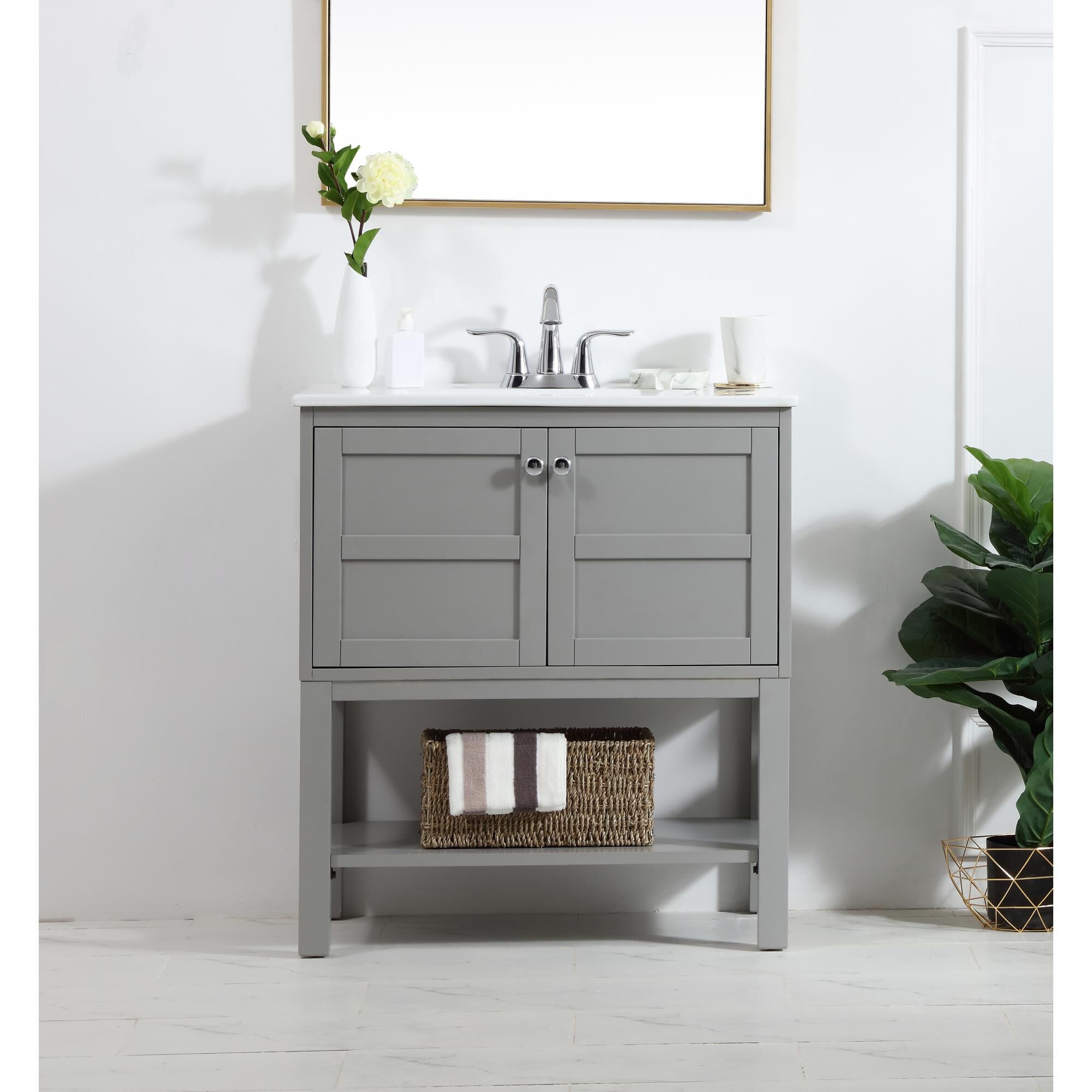 Shown in Grey finish