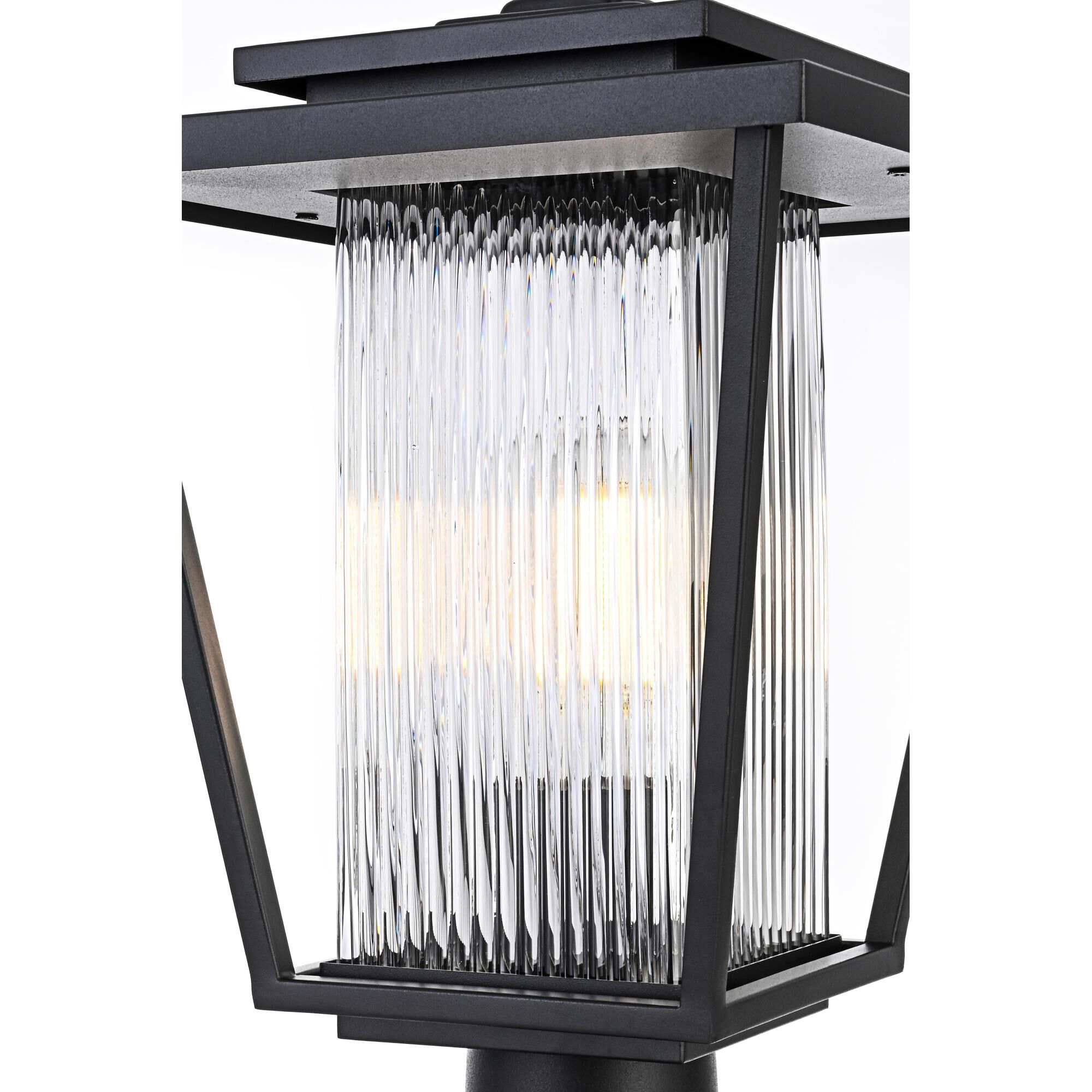 York 18 Inch Outdoor Post Lamp by Elegant Lighting