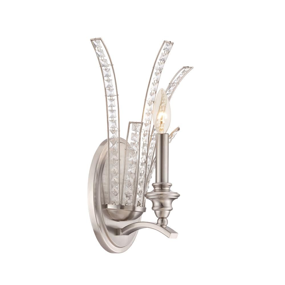 Shown in Satin Platinum finish and Satin White glass