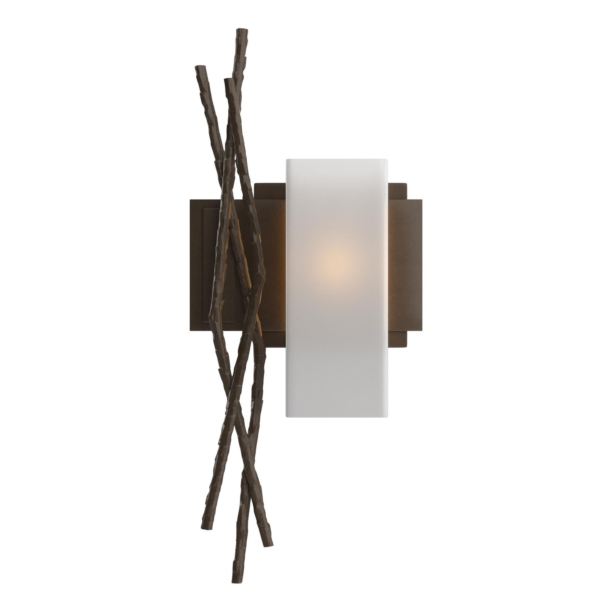 Shown in Bronze finish and Opal glass and Right Orientation accent