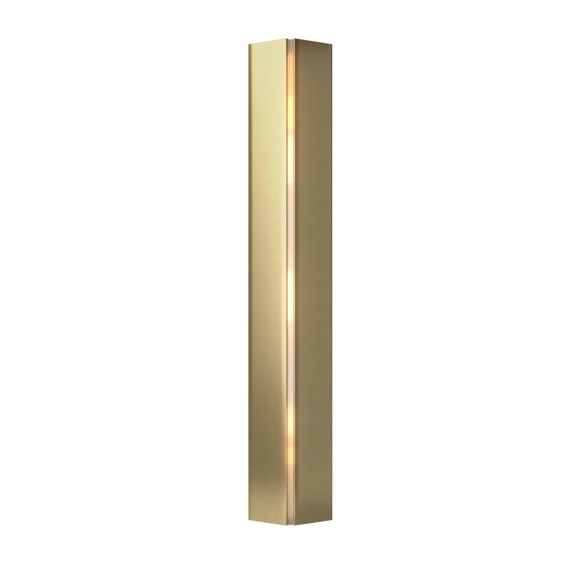 Shown in Modern Brass finish and Ivory Art glass