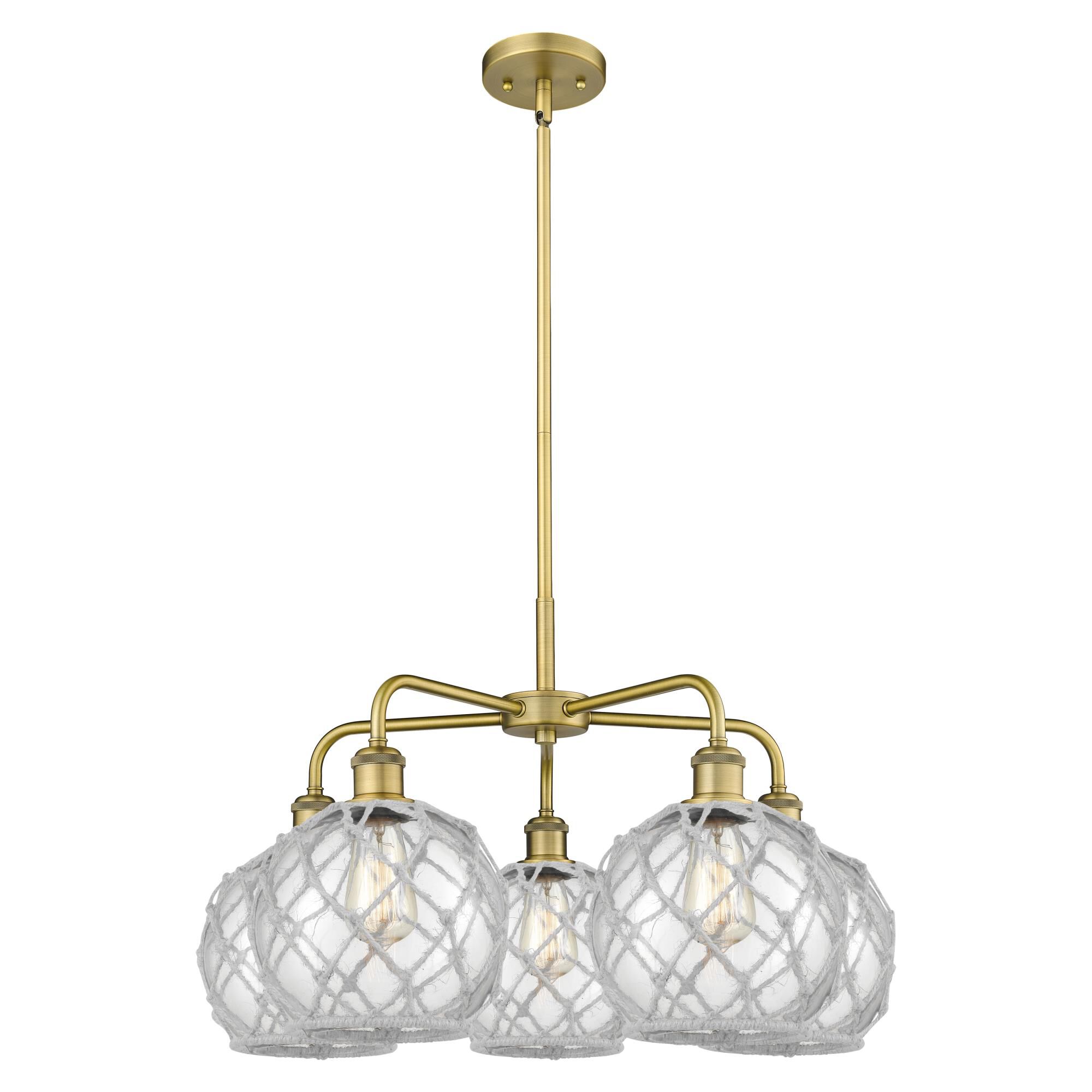 Bruno Marashlian Farmhouse Rope 27 Inch Chandelier by Innovations Lighting