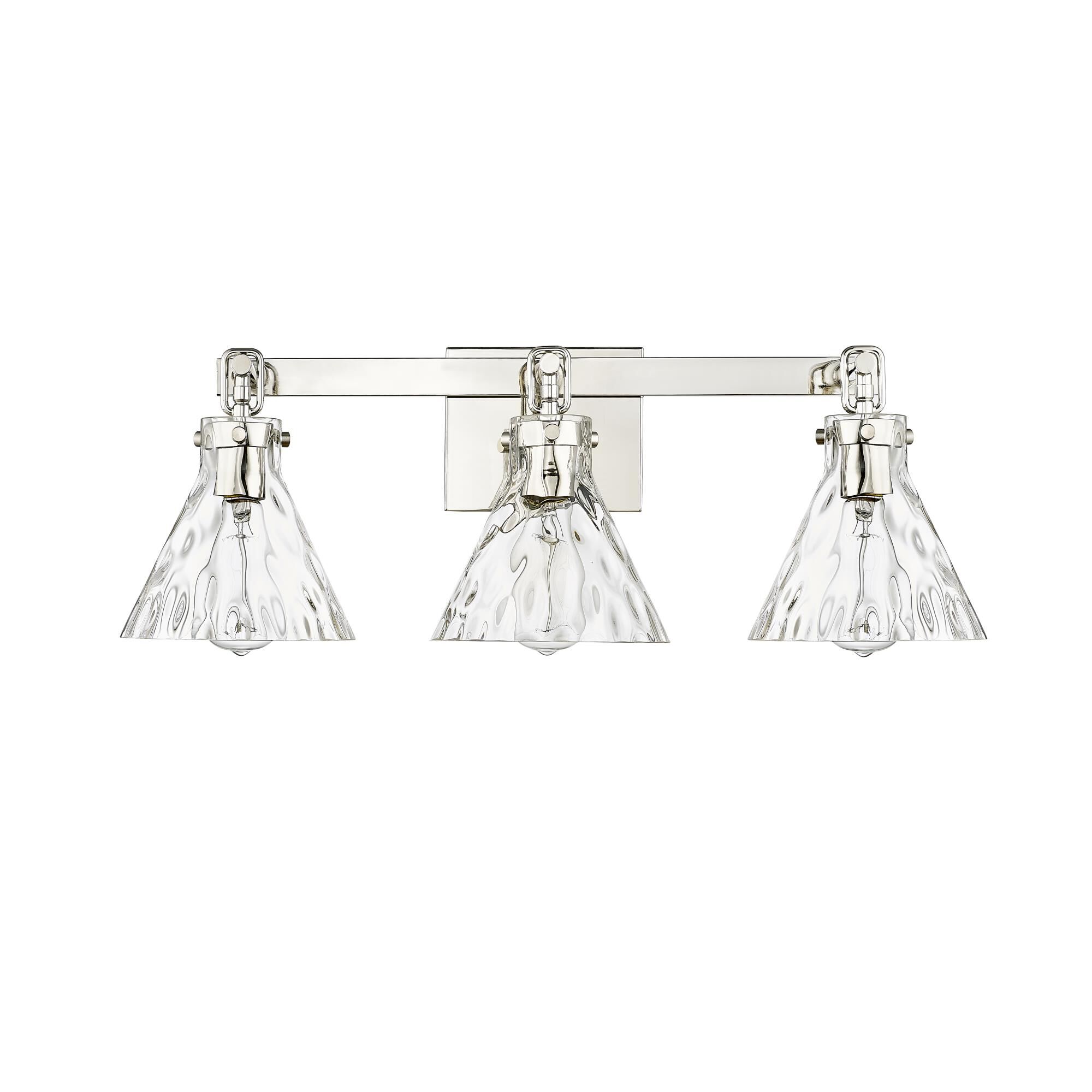 Shown in Polished Nickel finish and Clear Water glass