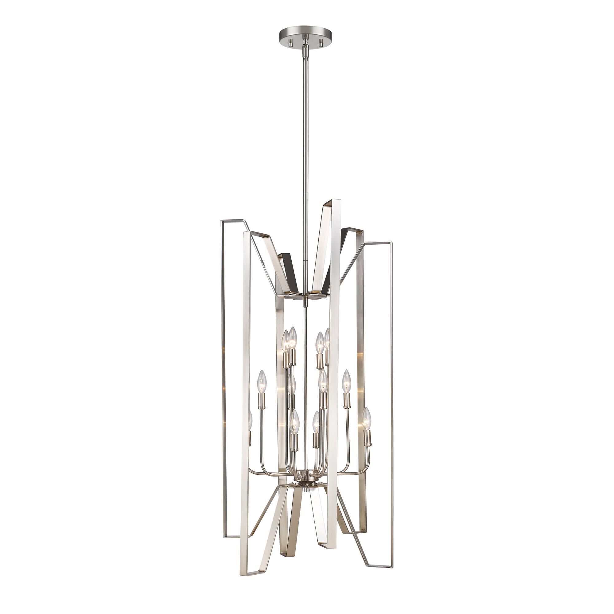 Shown in Brushed Nickel finish and --- glass and --- shade