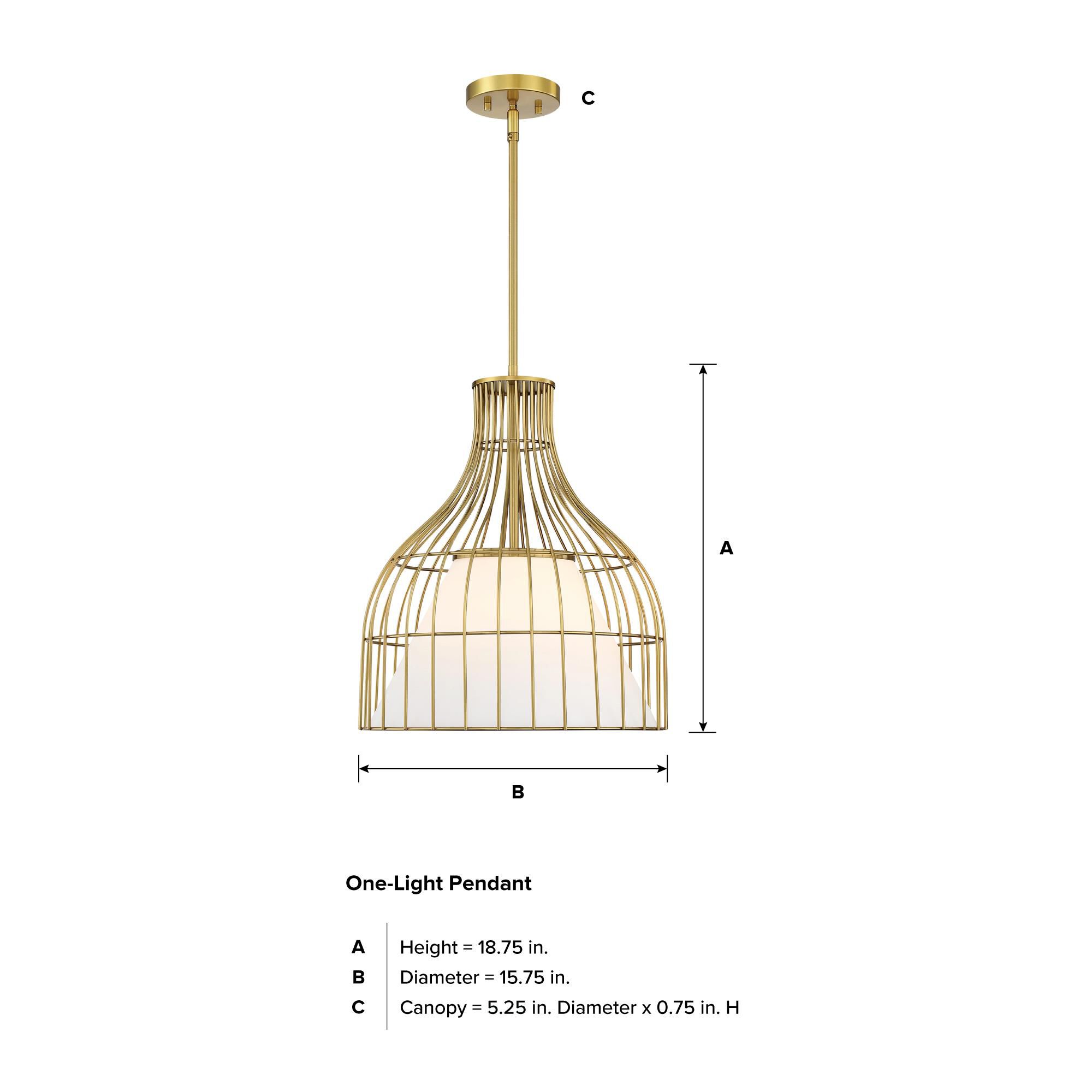 Evensong 16 Inch Large Pendant by Designers Fountain