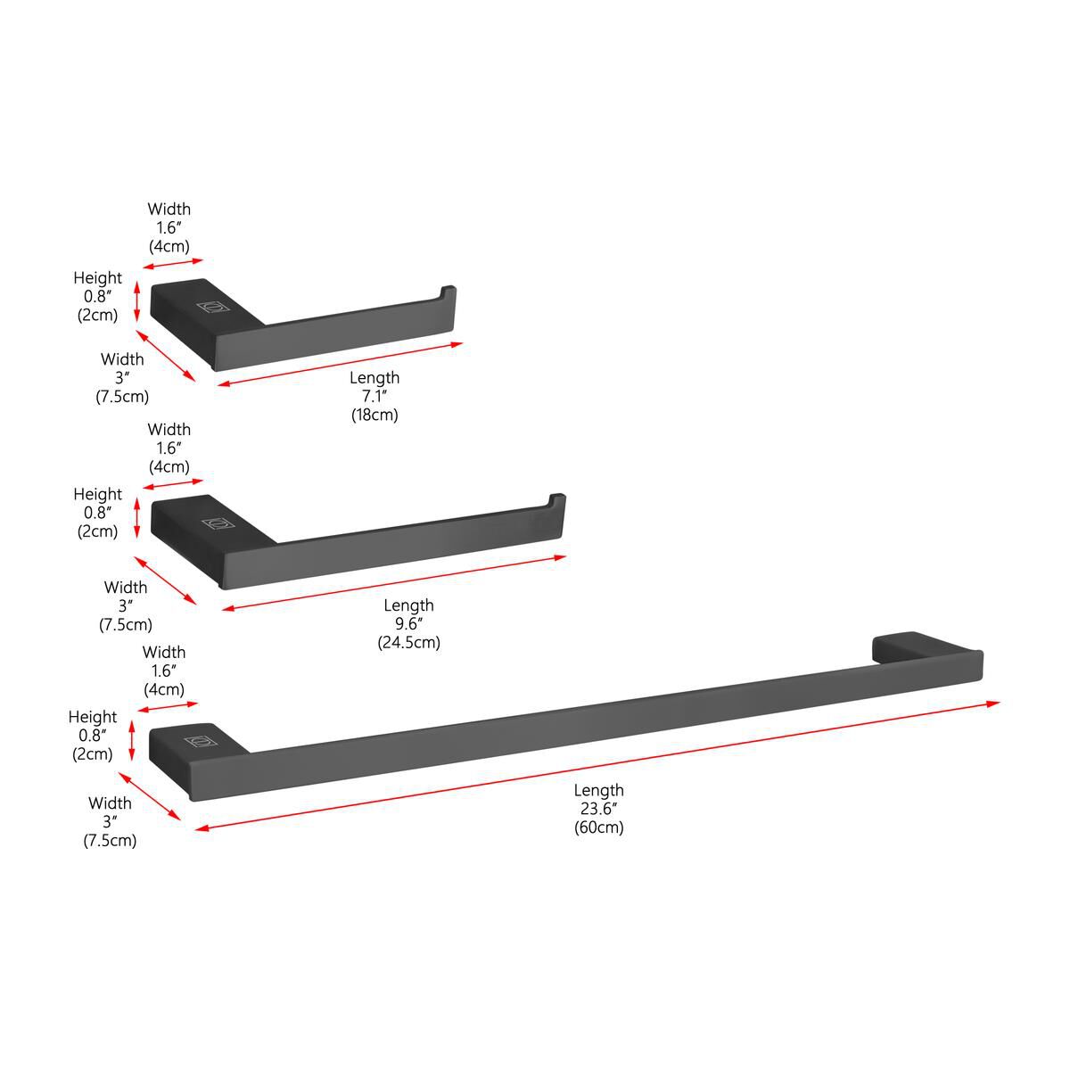 Sofia 3 Piece Towel Bar Set by Elegant Decor
