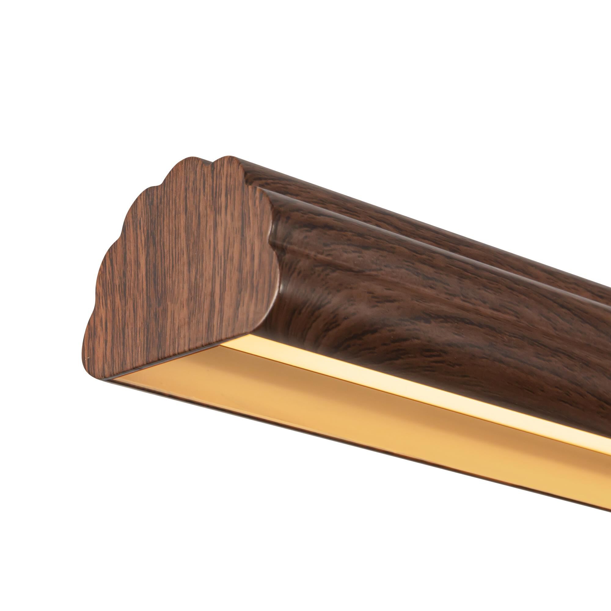 Shown in Walnut finish and Frosted Acrylic Diffuser glass and Aluminum shade