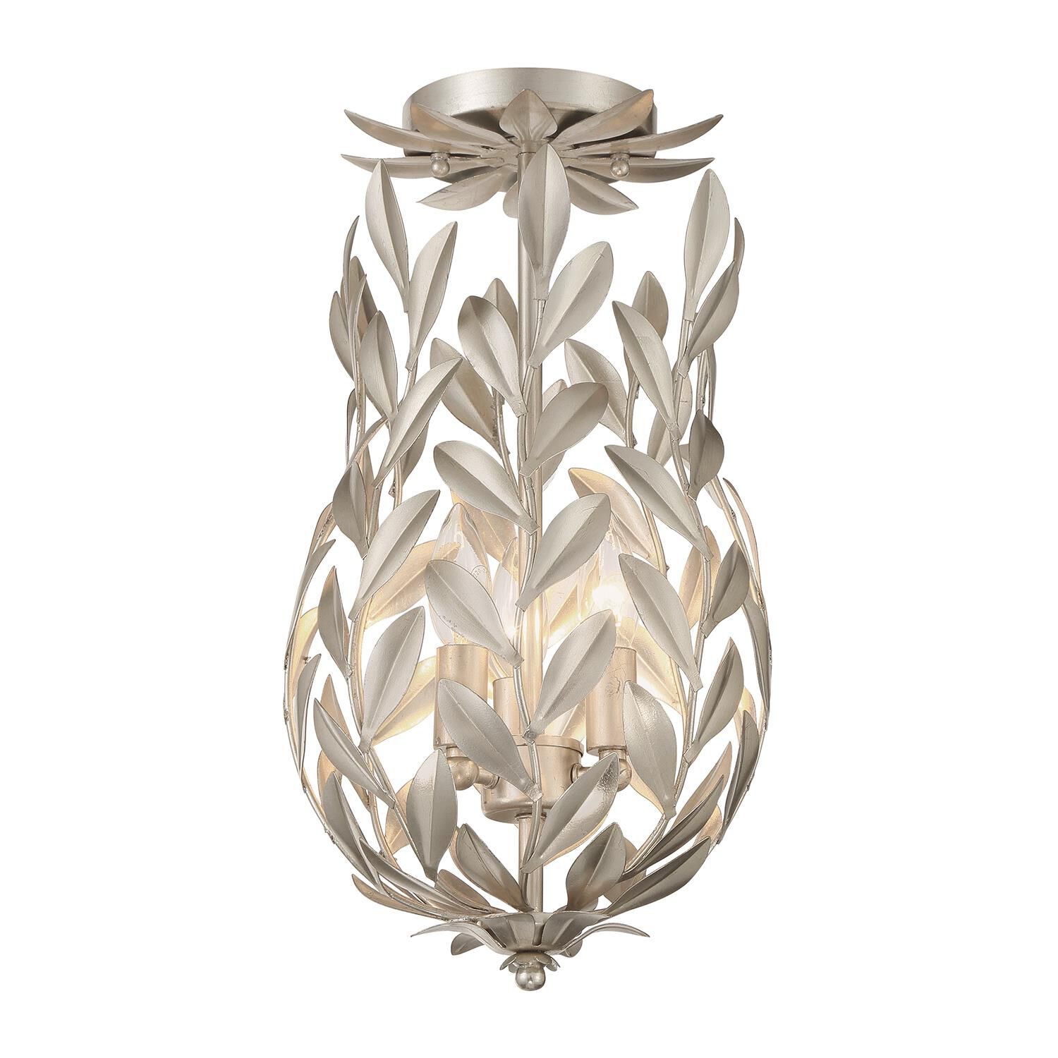 Broche 10 Inch Semi Flush Mount by Crystorama