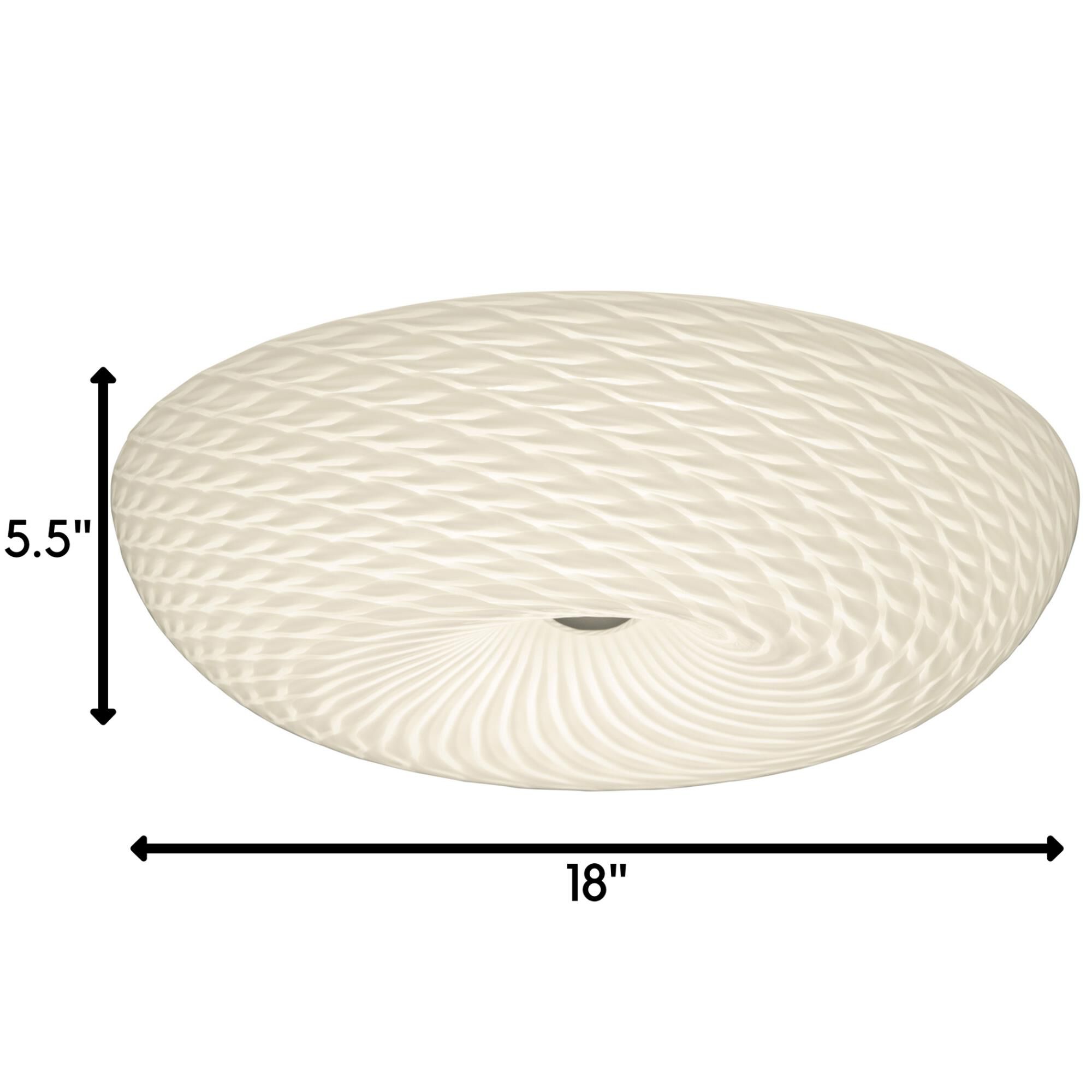 Swirled 18 Inch 3 Light Flush Mount by Varaluz