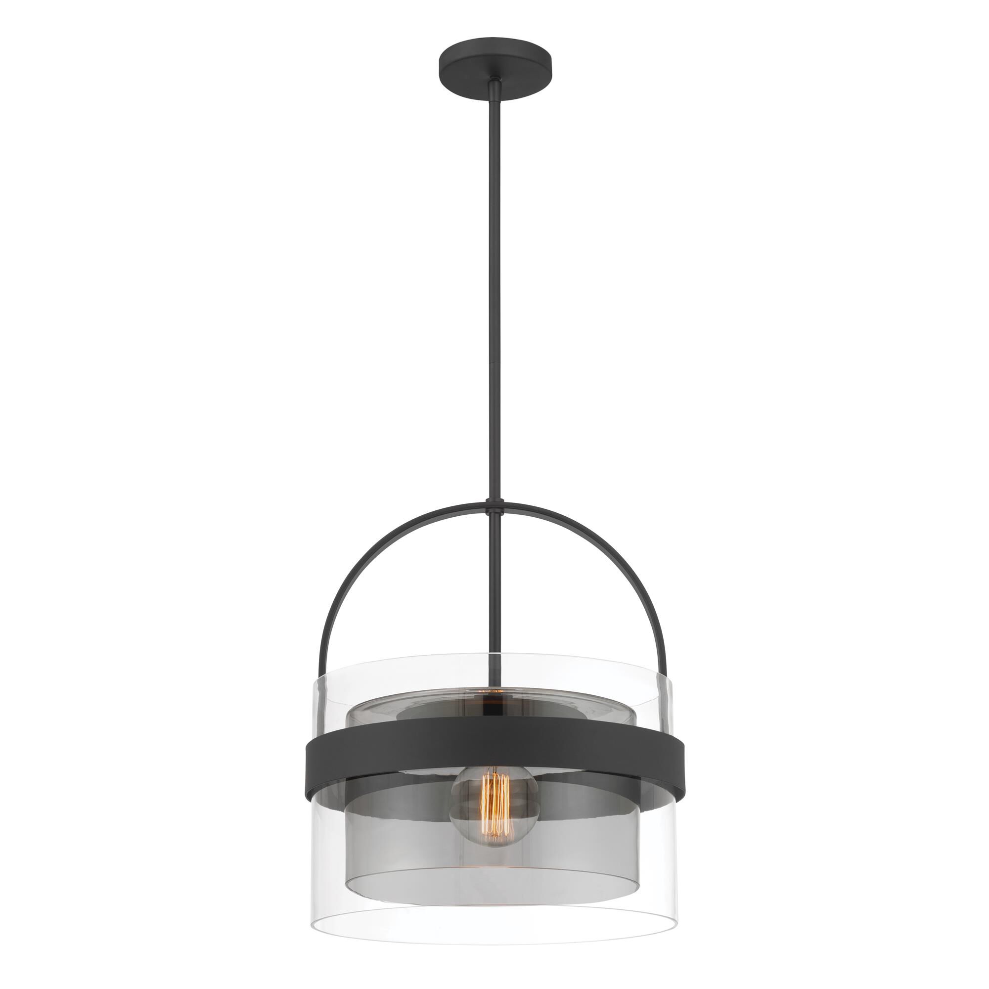 Shown in Dark Matte Black finish and Clear and Grey glass