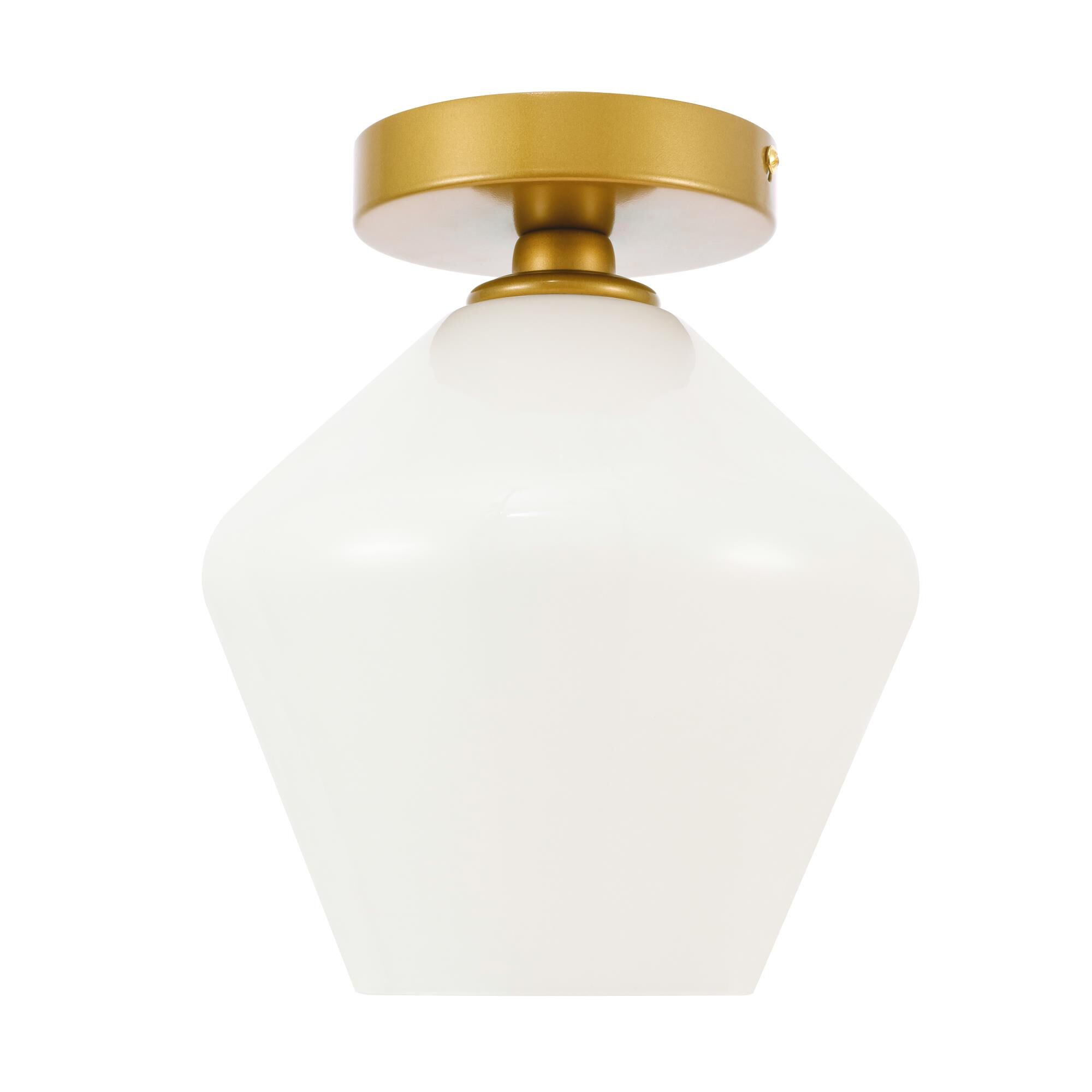 Gene 8 Inch Semi Flush Mount by Elegant Lighting
