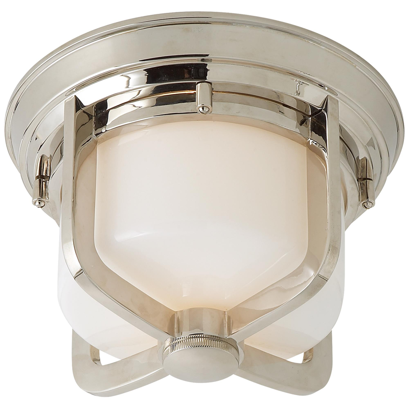 Visual Comfort Signature Collection Thomas O'Brien Milton 9 Inch Outdoor Flush Mount