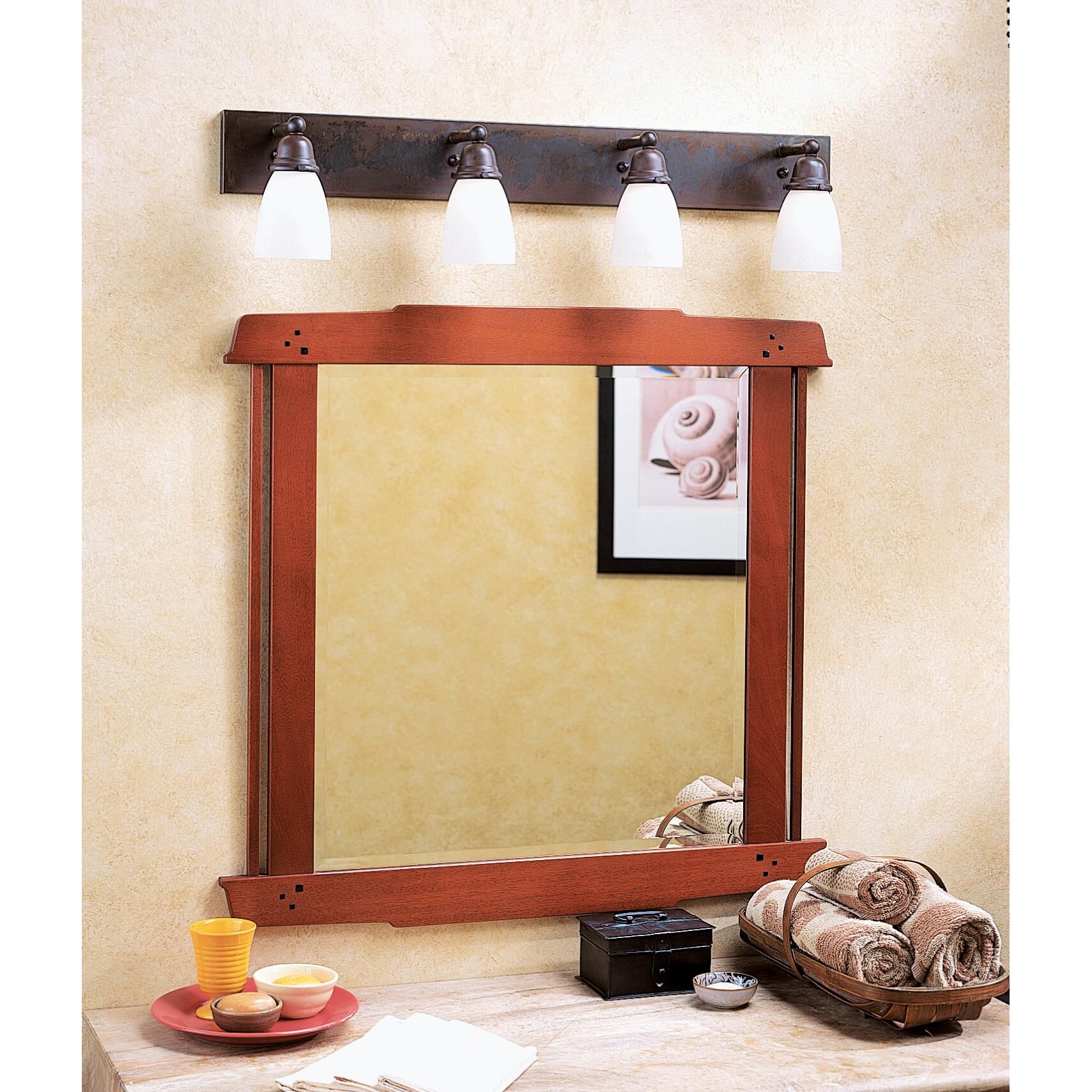 Simplicity 36 Inch 4 Light Bath Vanity Light by Arroyo Craftsman