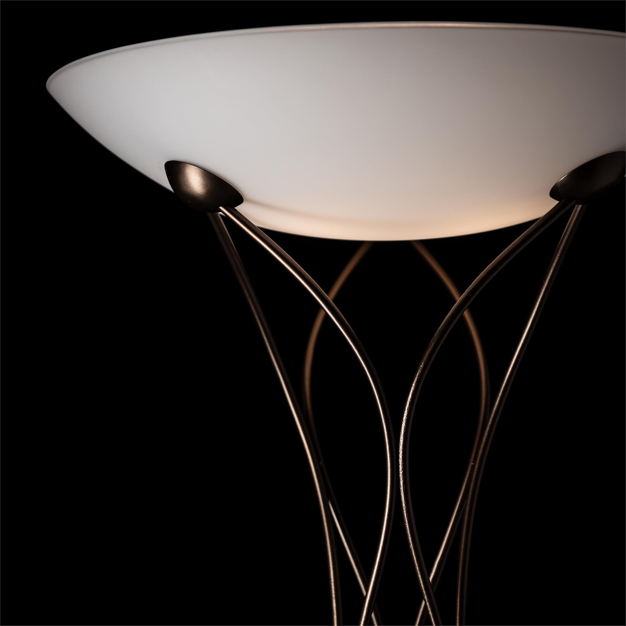 Shown in Bronze finish and Opal glass