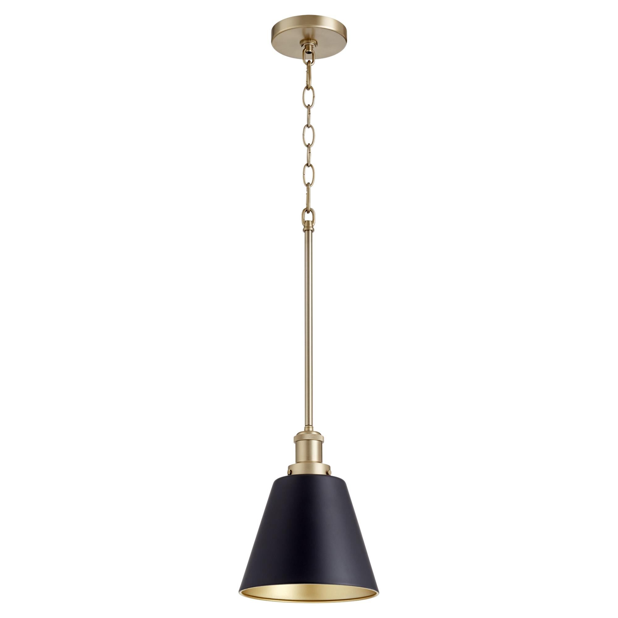 Shown in Noir W/ Aged Brass finish