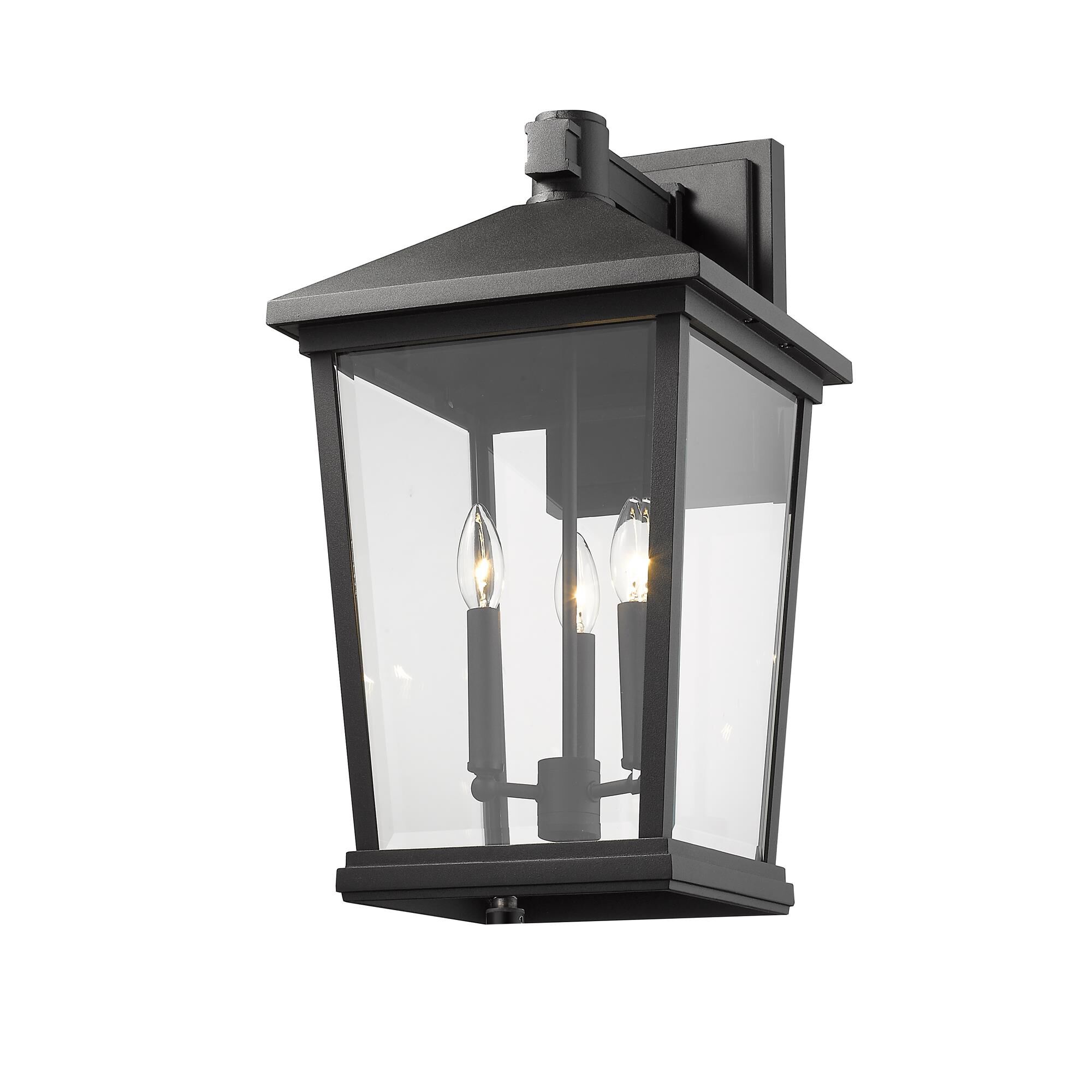 Beacon 22 Inch Tall 3 Light Outdoor Wall Light by Z-Lite