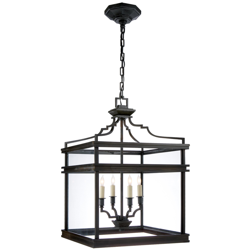 Chapman & Myers Mykonos 17 Inch Cage Pendant by Visual Comfort Signature Collection