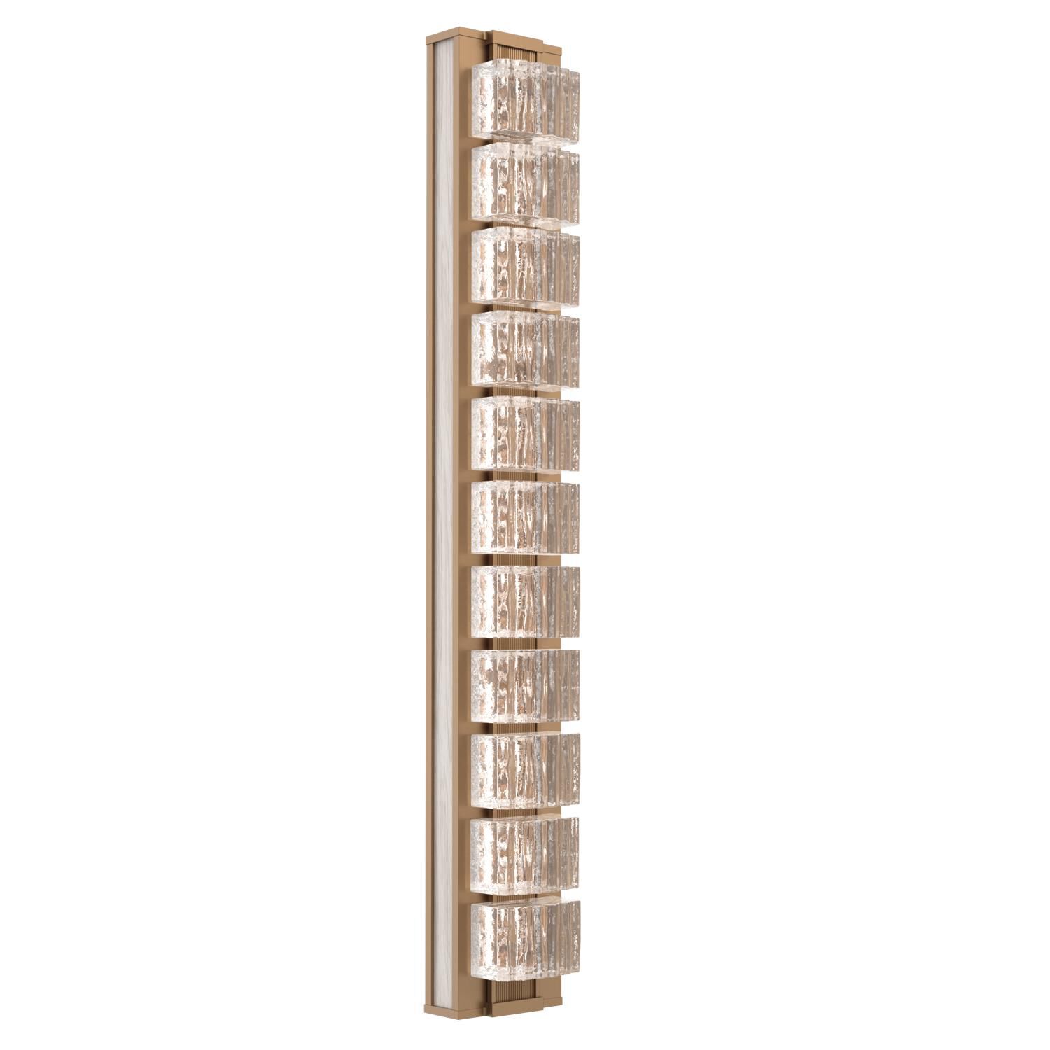 Shown in Novel Brass finish and Clear Ribbed glass and Light Oak accent