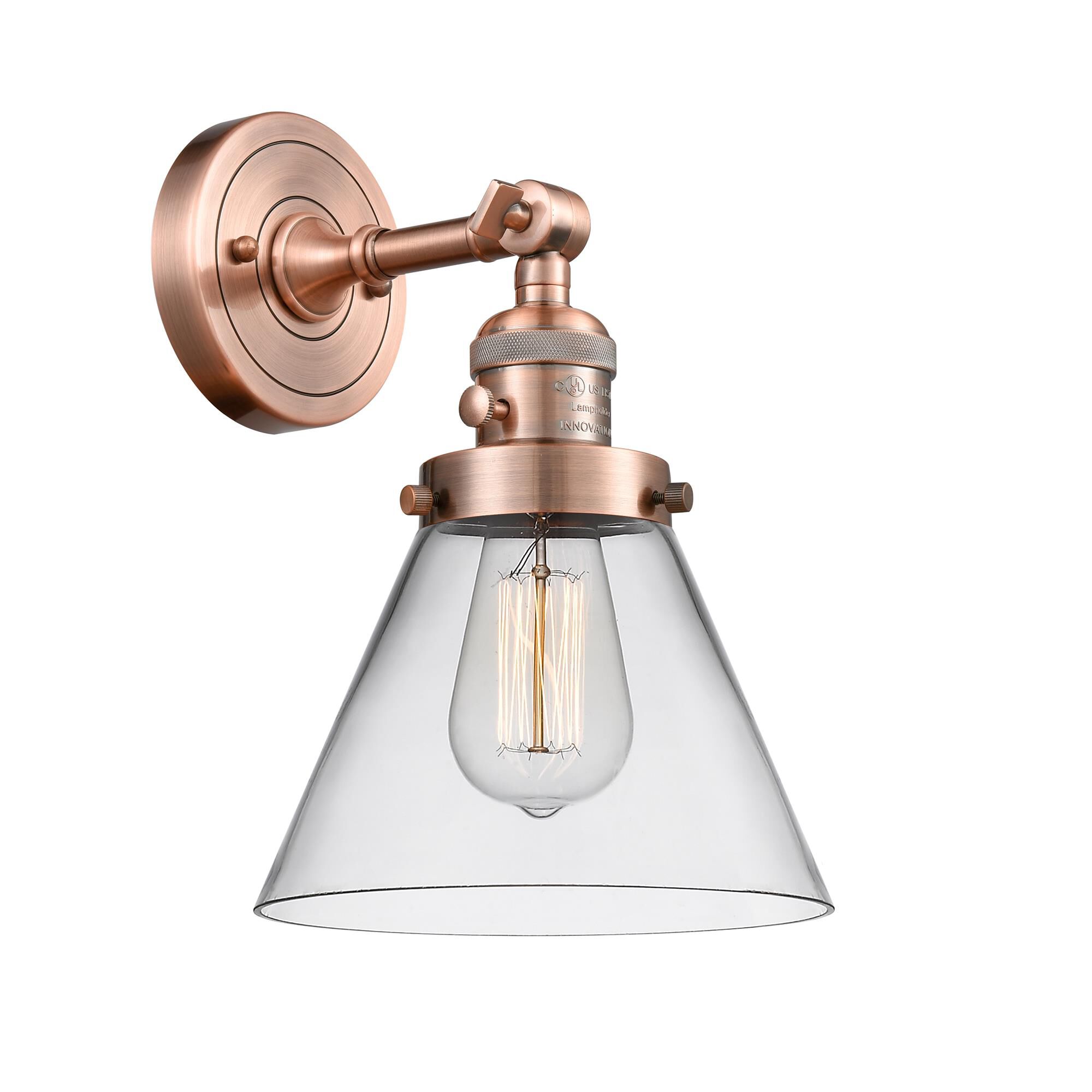 Bruno Marashlian Large Cone 10 Inch Wall Sconce by Innovations Lighting