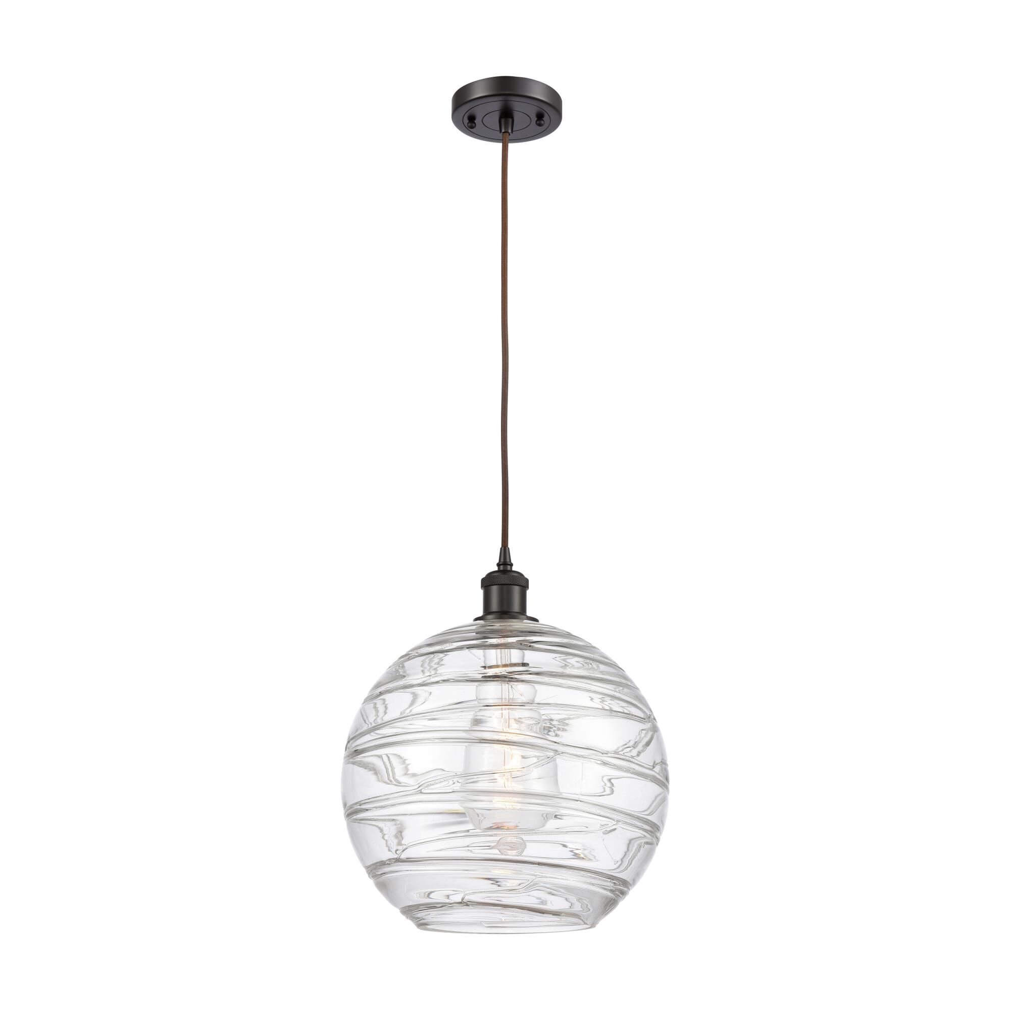 Bruno Marashlian Athens Deco Swirl 12 Inch Mini Pendant by Innovations Lighting