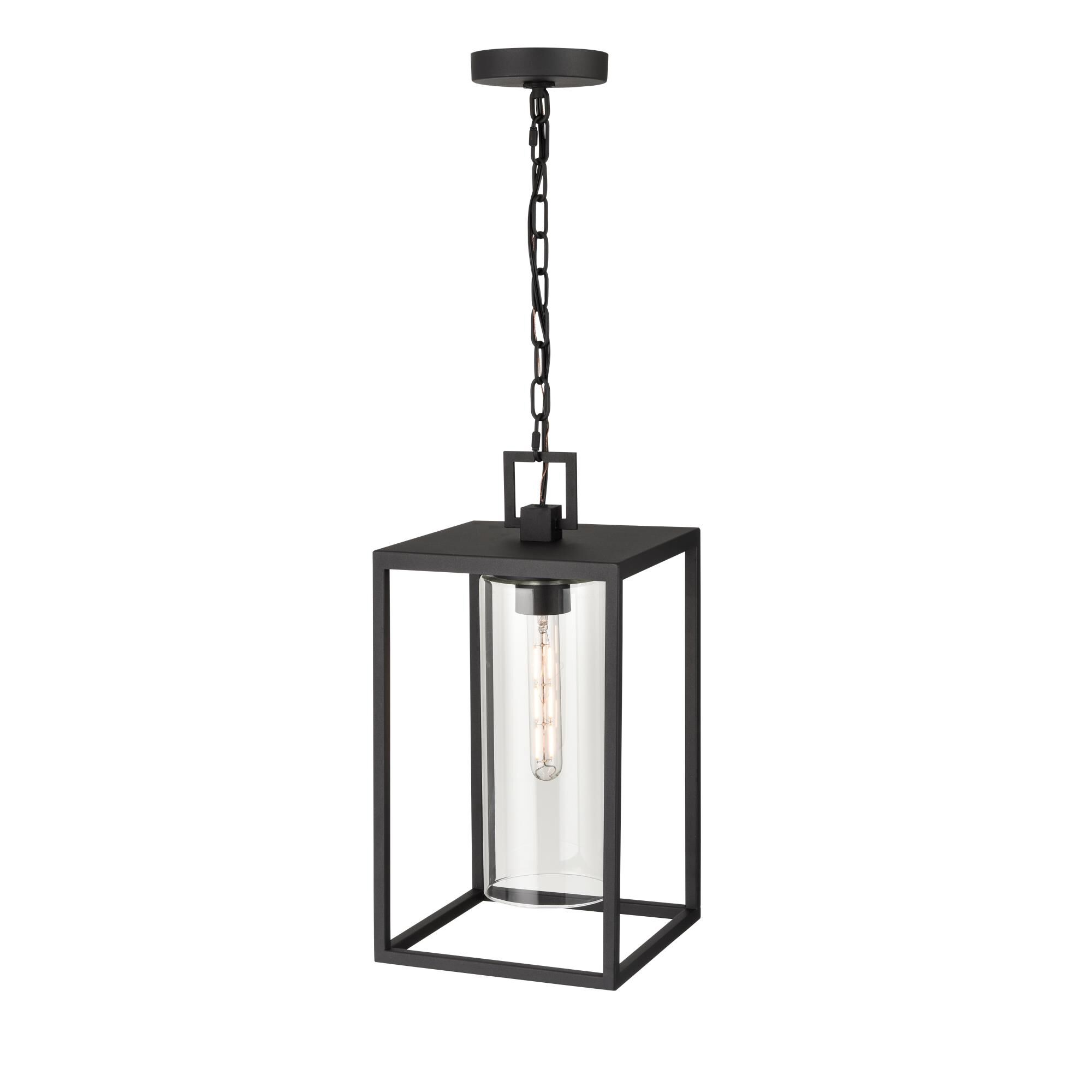 Shown in Textured Black finish and Clear glass