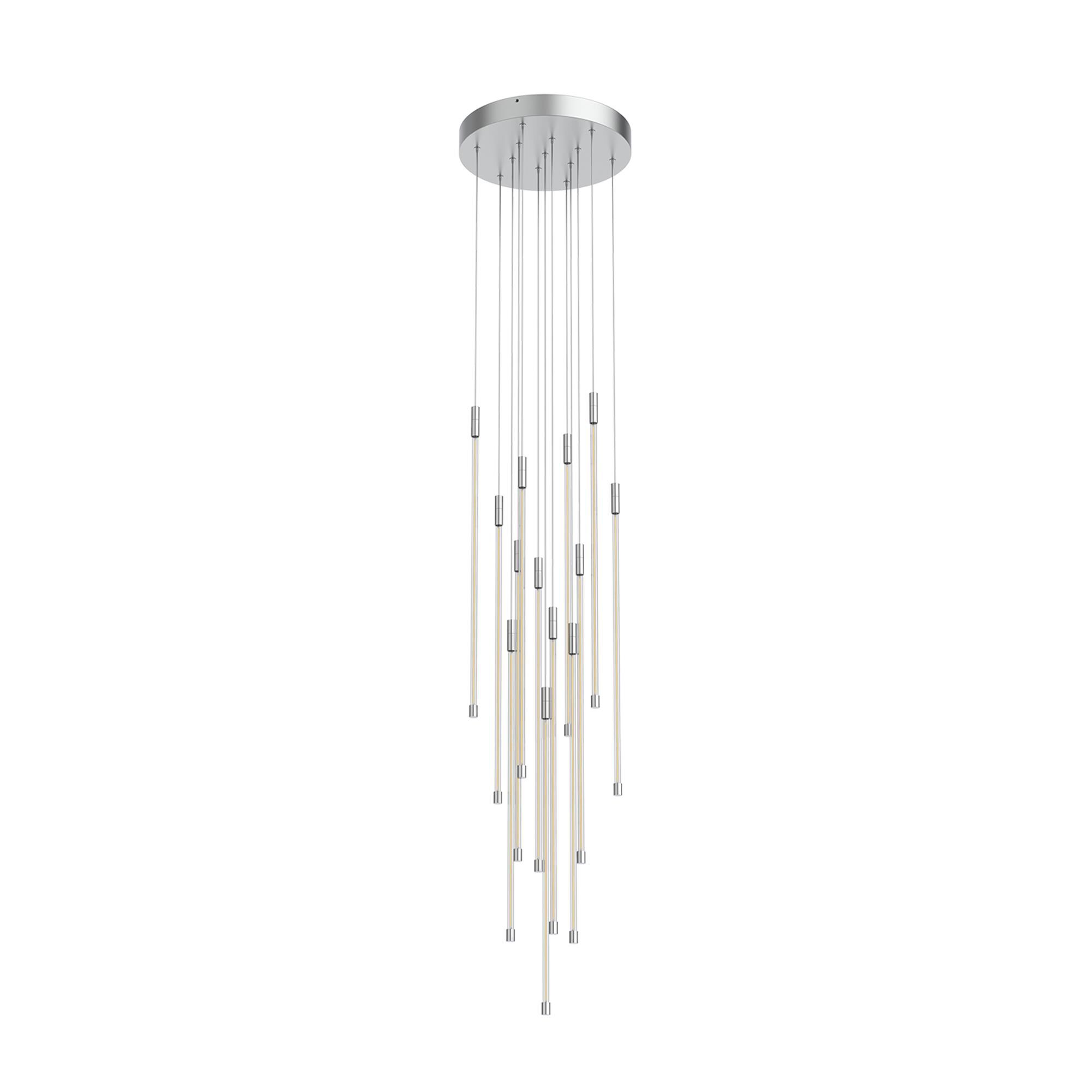 Shown in Chrome finish and Clear glass