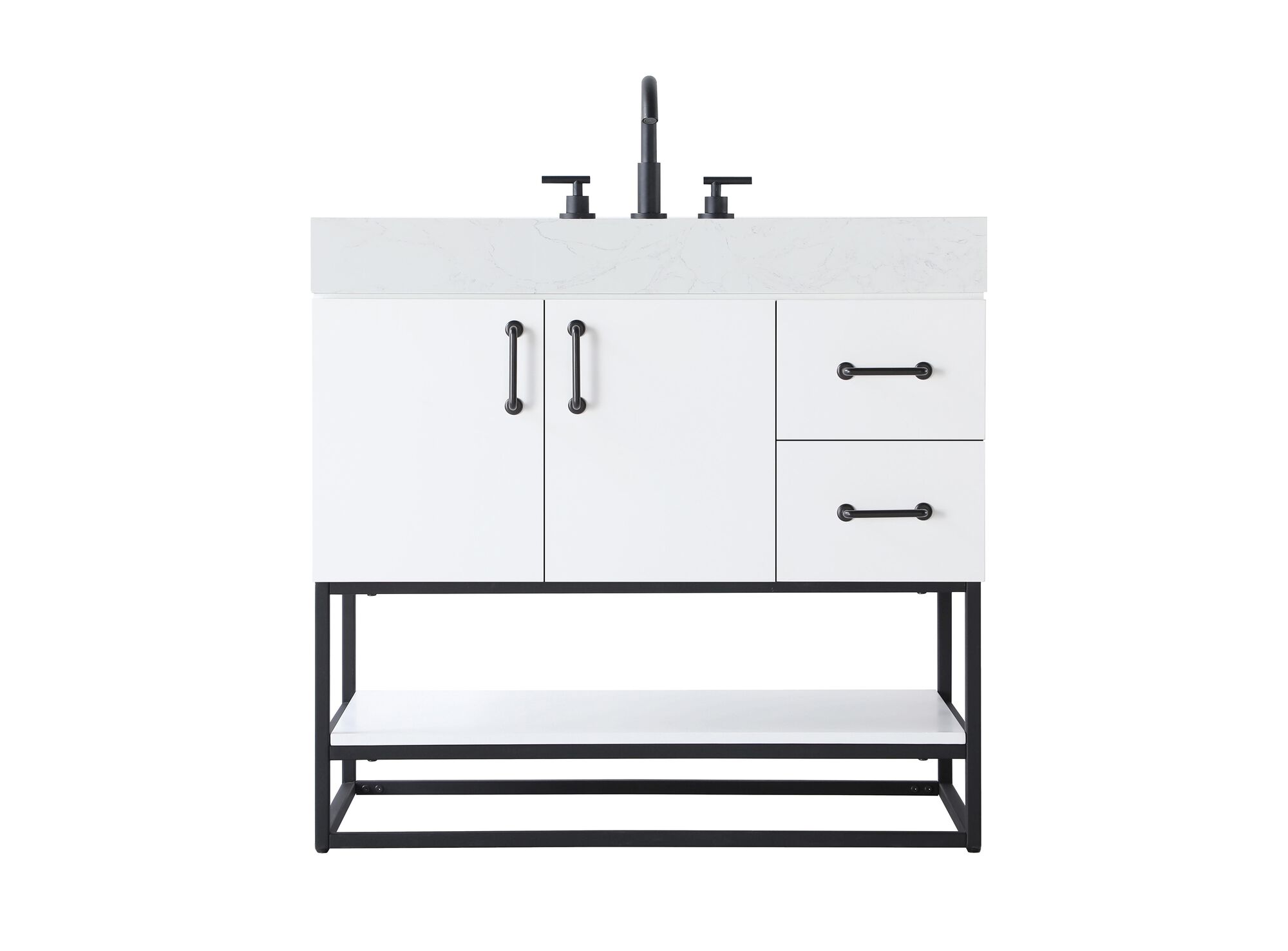 Shown in White finish