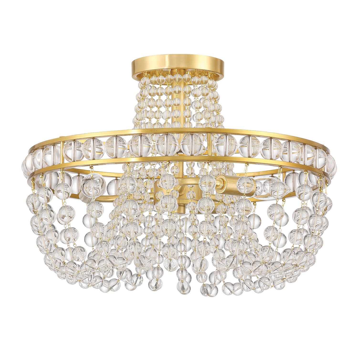 Seville 17 Inch Semi Flush Mount by Crystorama