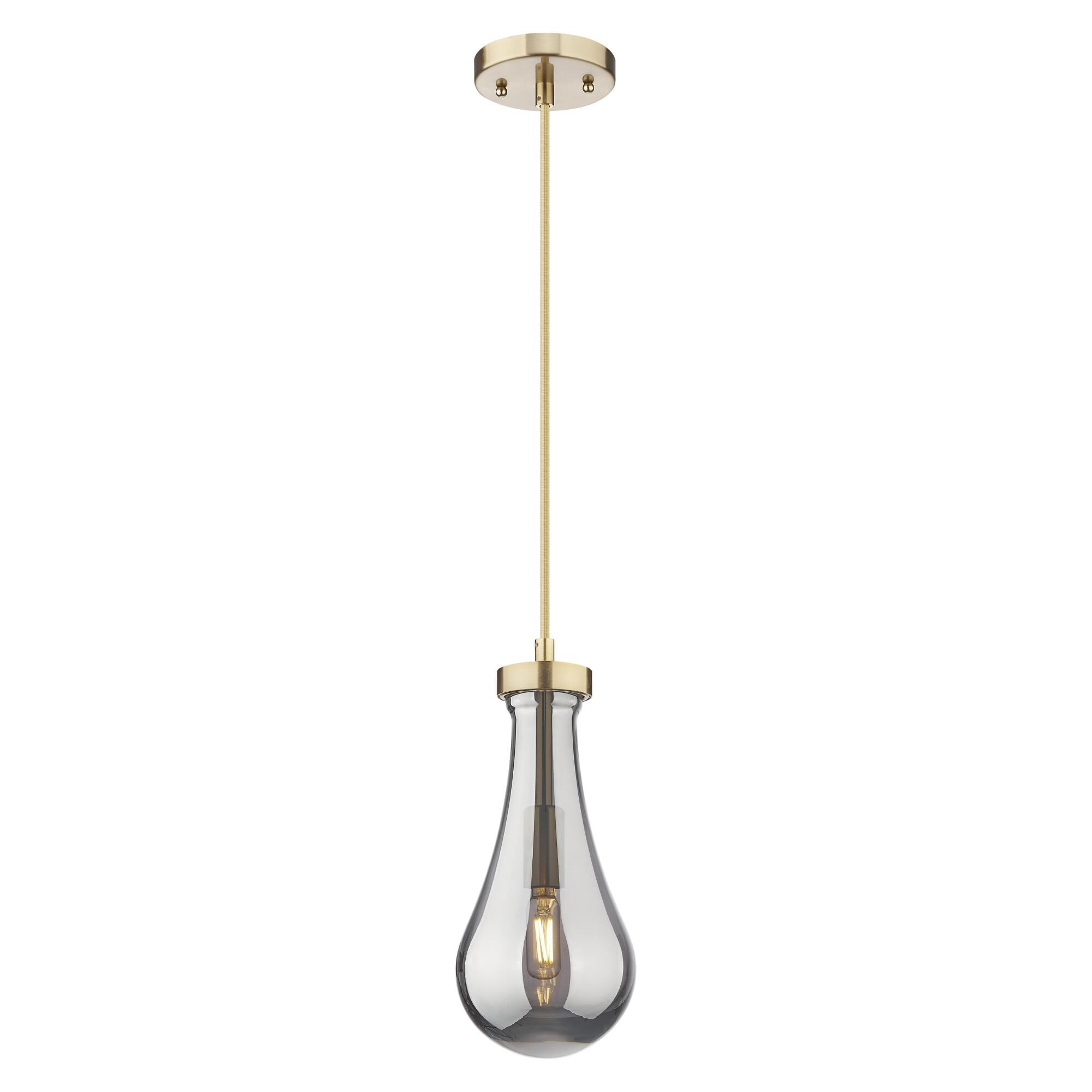 Shown in Champagne Bronze finish and Light Smoke glass