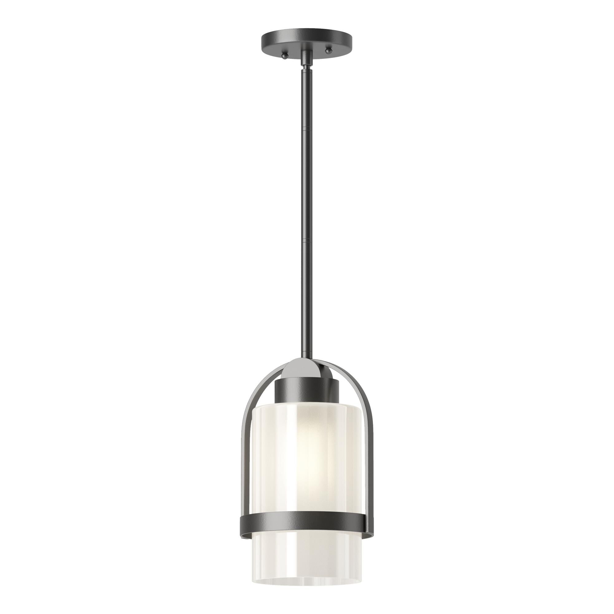 Shown in Coastal Black finish and Frosted glass and Frosted Glass shade