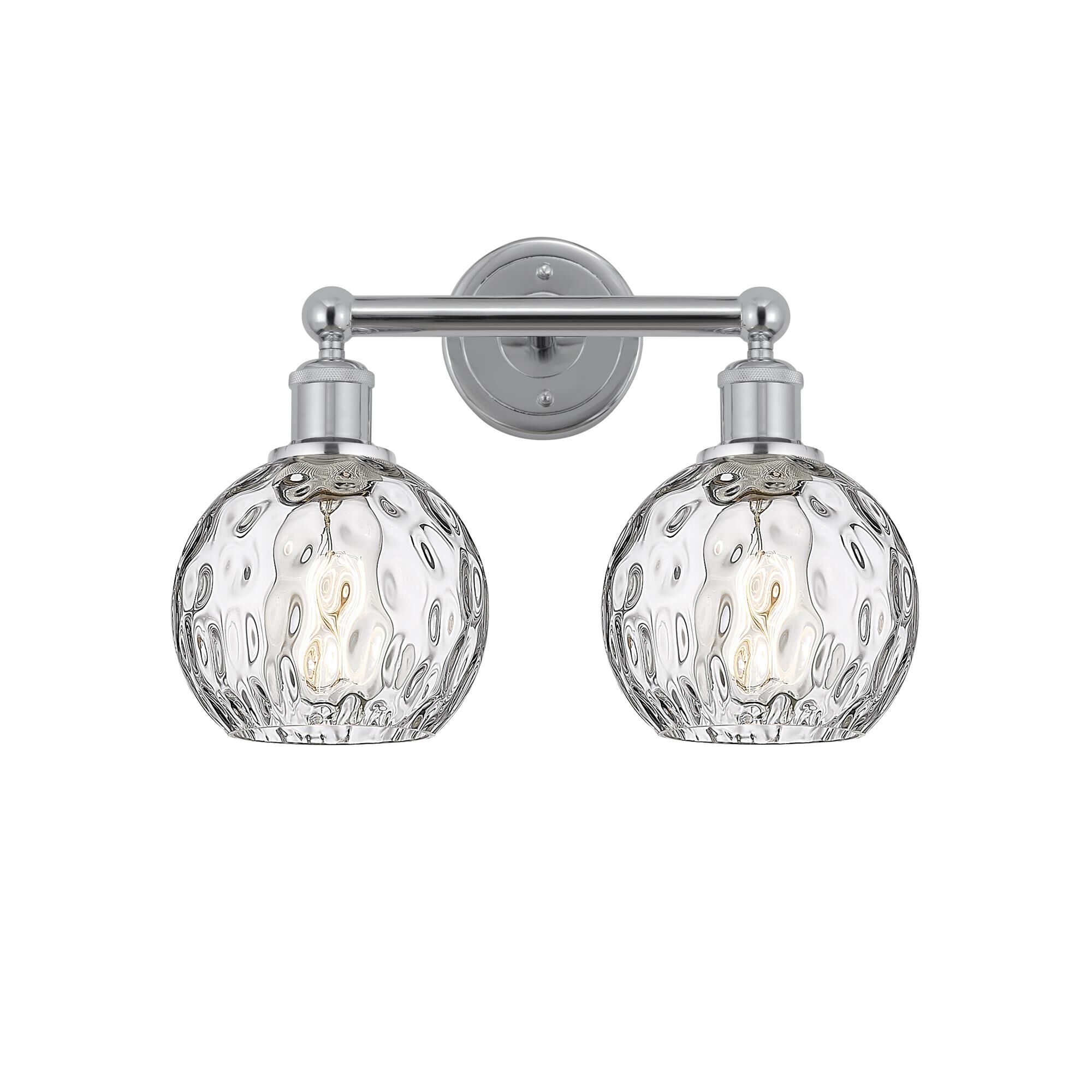 Shown in Polished Chrome, Clear Water Glass finish and Clear Water glass and Clear Water Glass shade