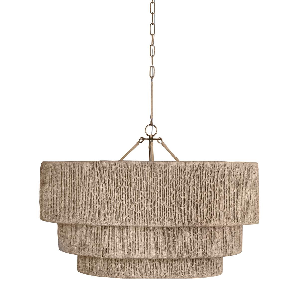 Shown in Patina Brass finish and Natural String shade