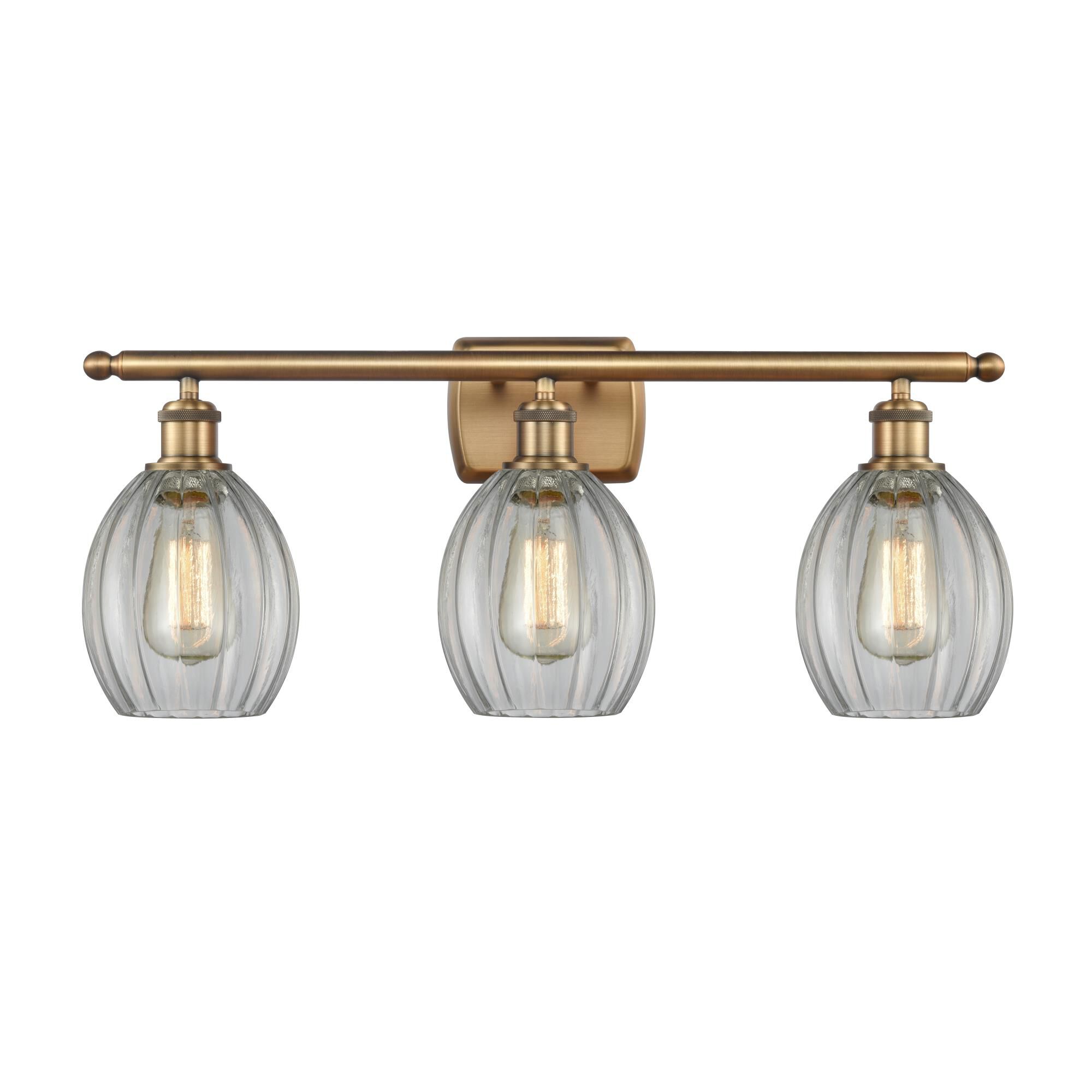 Shown in Brushed Brass finish and Sphere glass and Glass shade