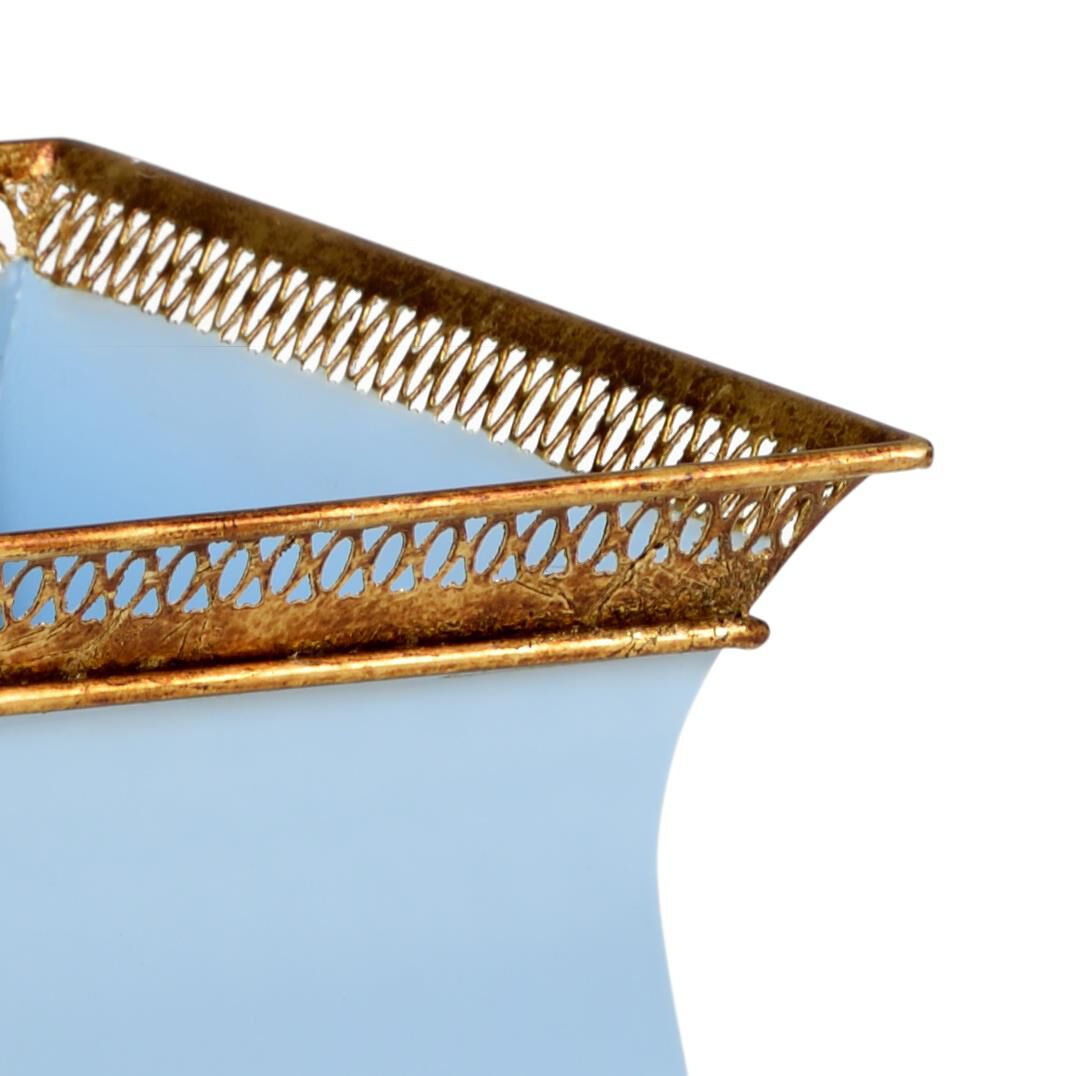 Shown in Baby Blue-Antique Gold finish