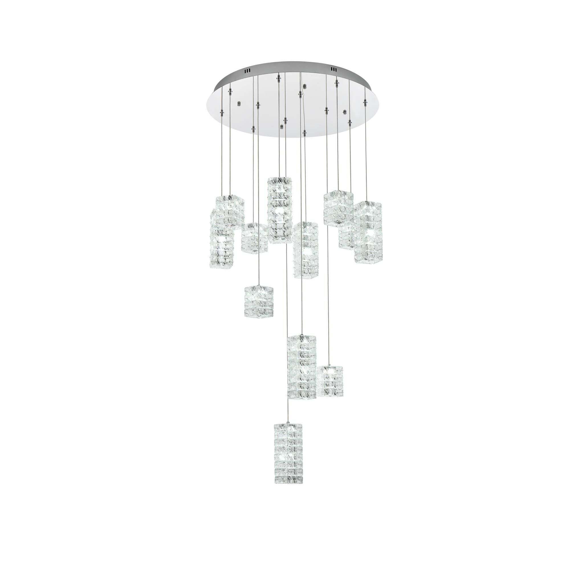 Aston 28 Inch Multi Light Pendant by Elegant Lighting