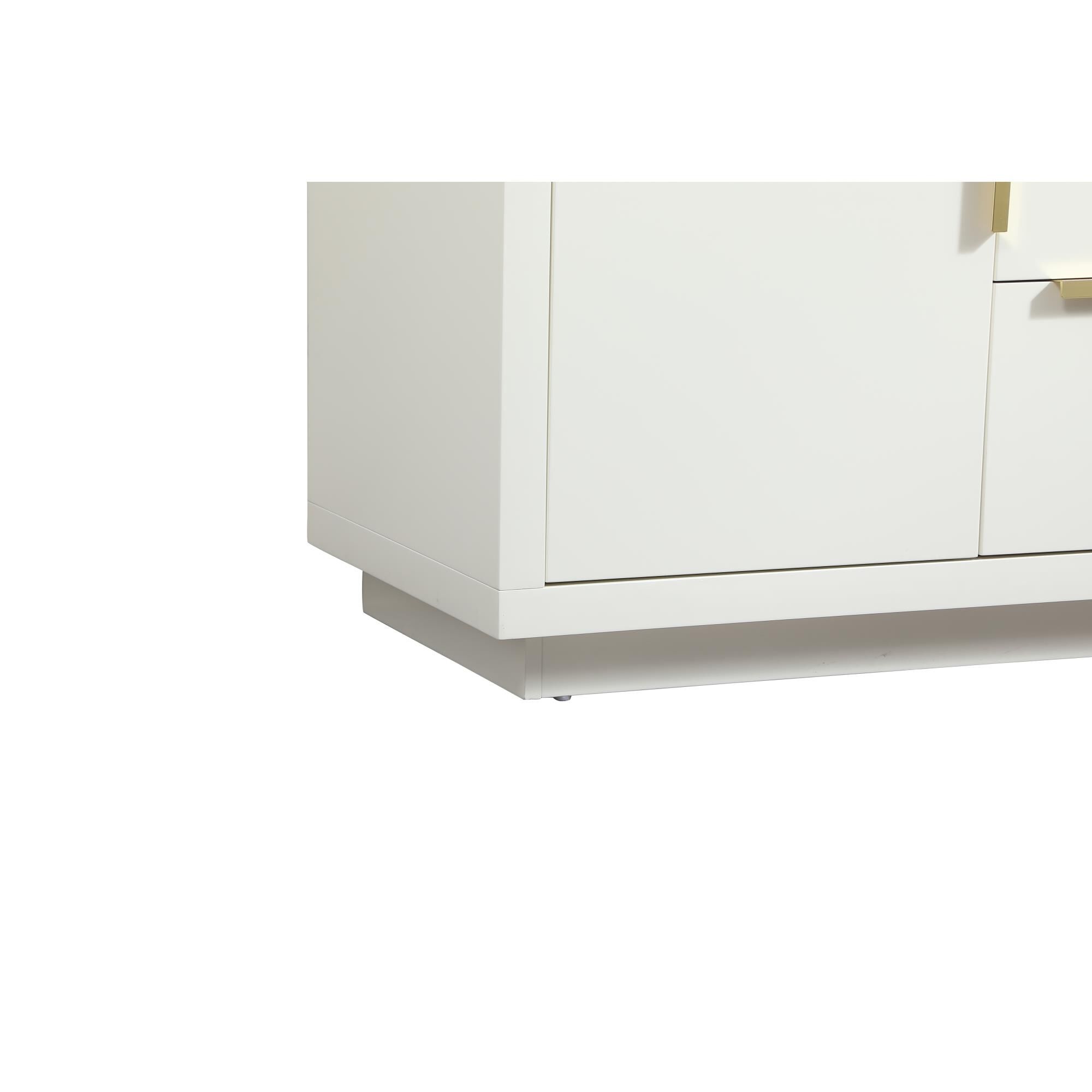 Shown in White finish