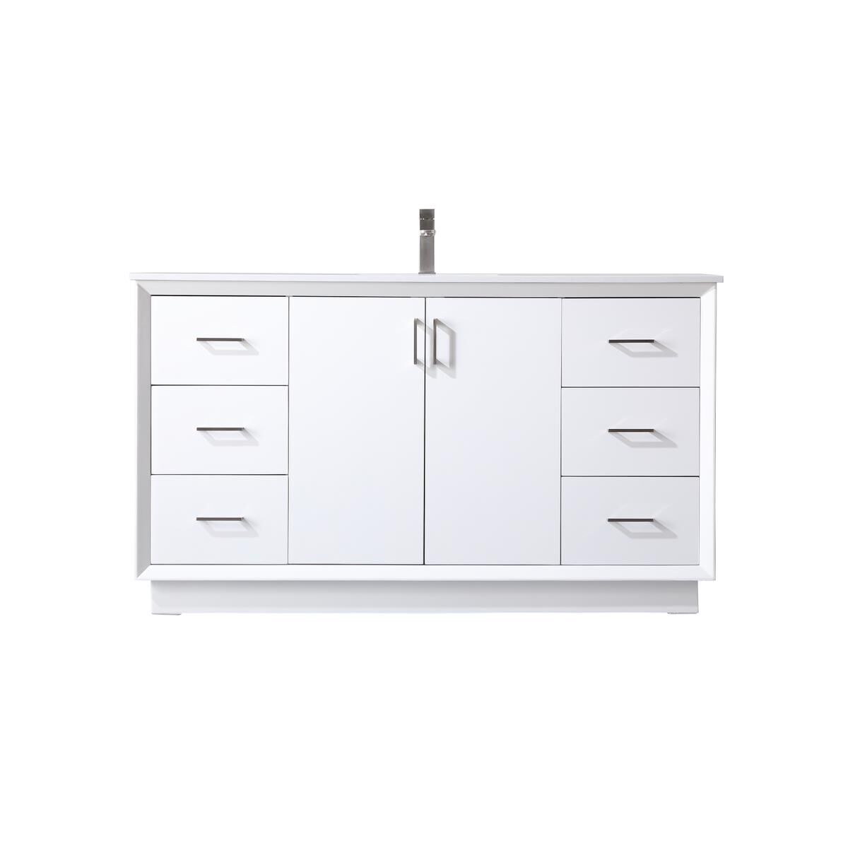 Shown in White finish