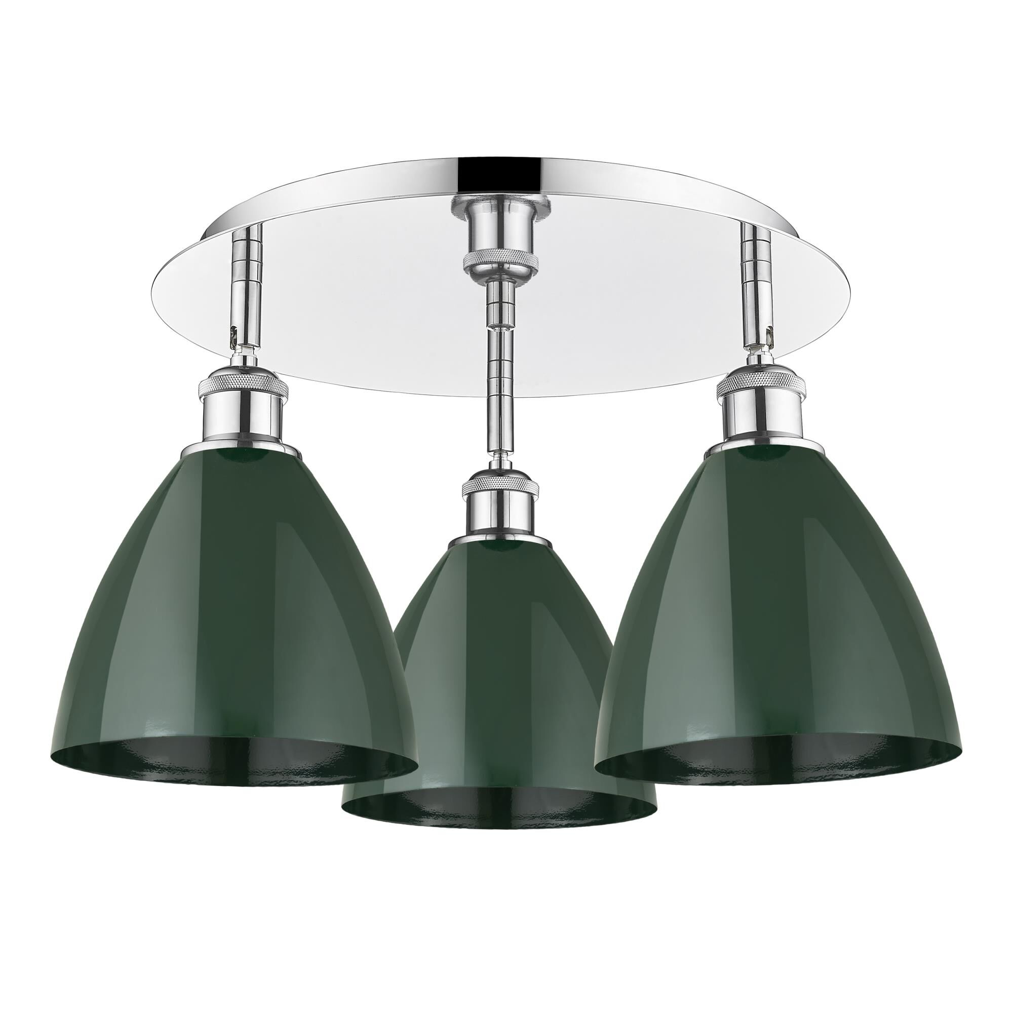 Shown in Polished Chrome finish and Green shade