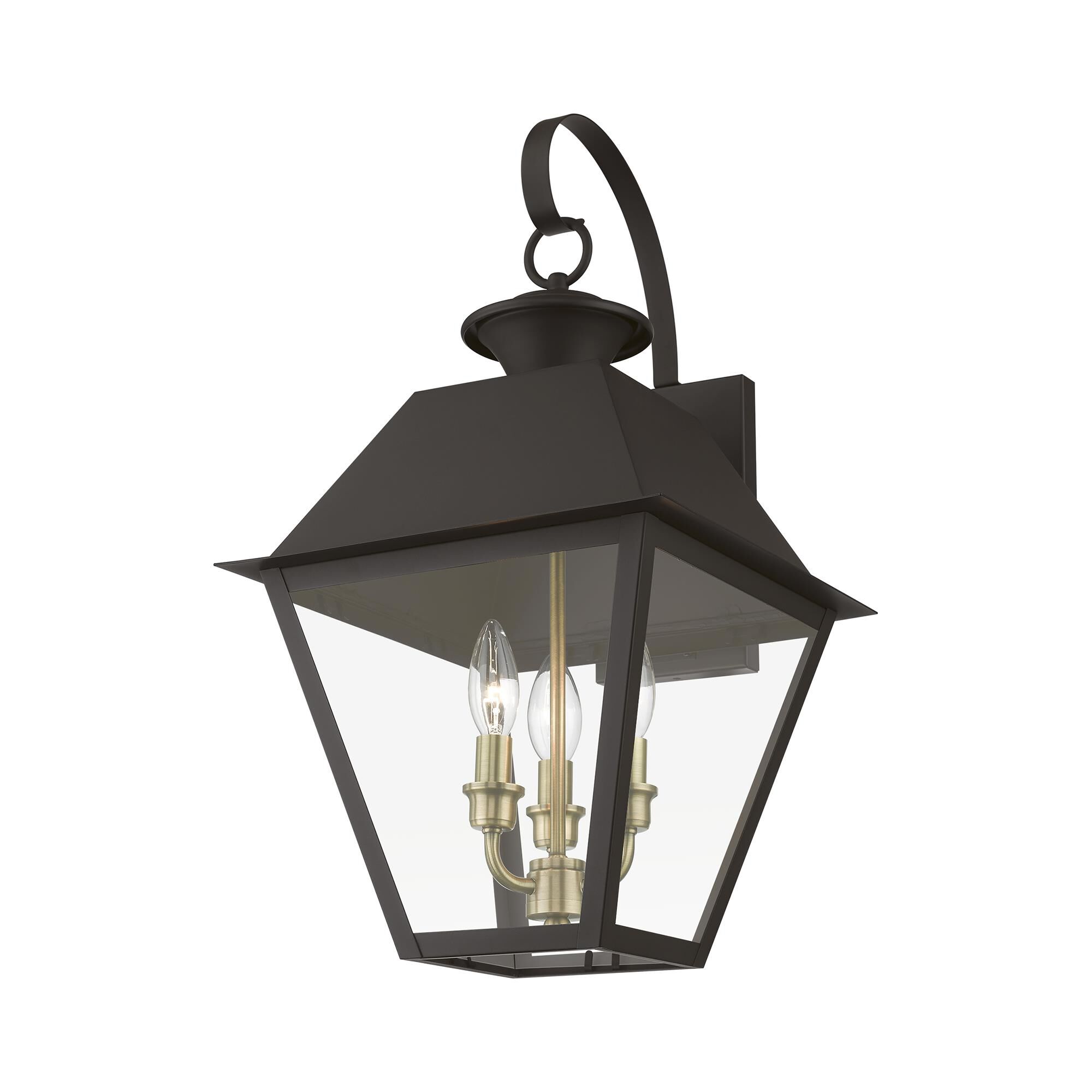 Wentworth 22 Inch Tall 3 Light Outdoor Hanging Lantern by Livex Lighting