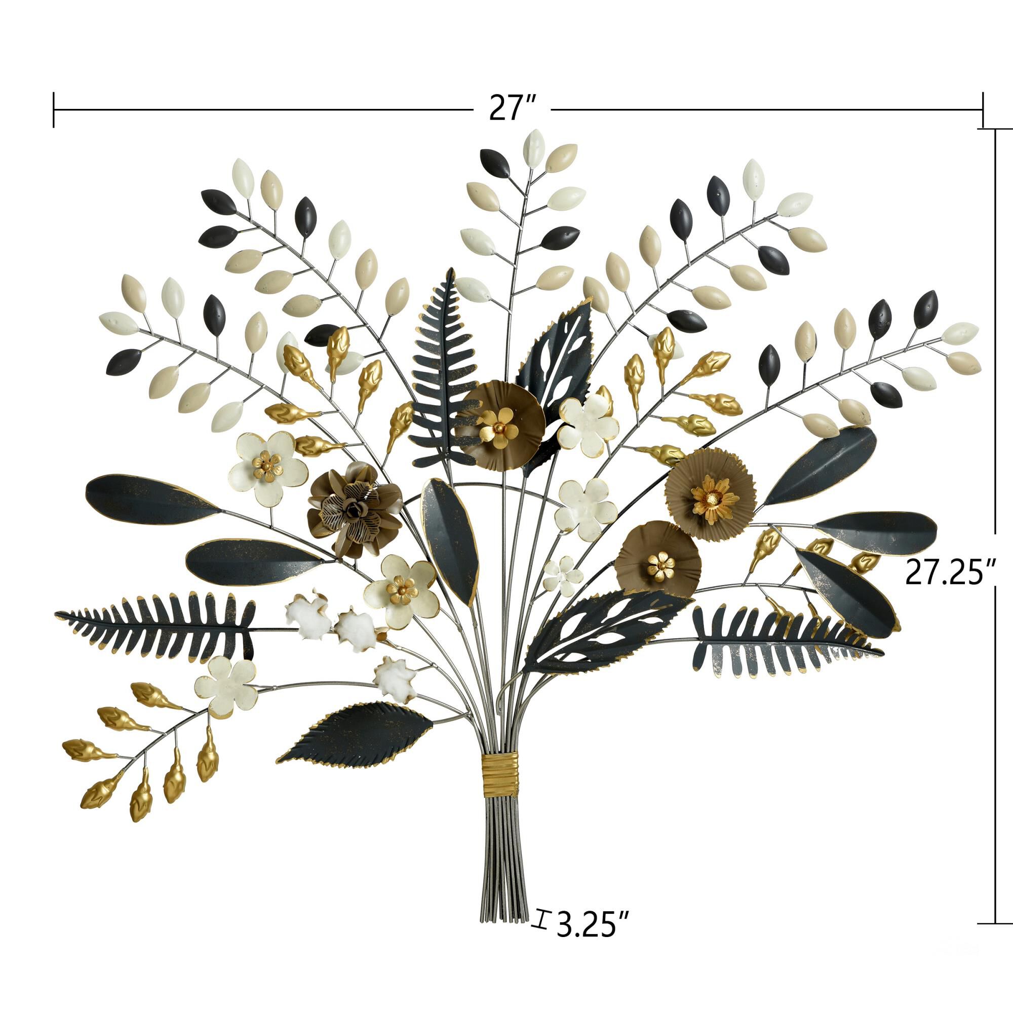 Shown in White, Gold and Brown finish