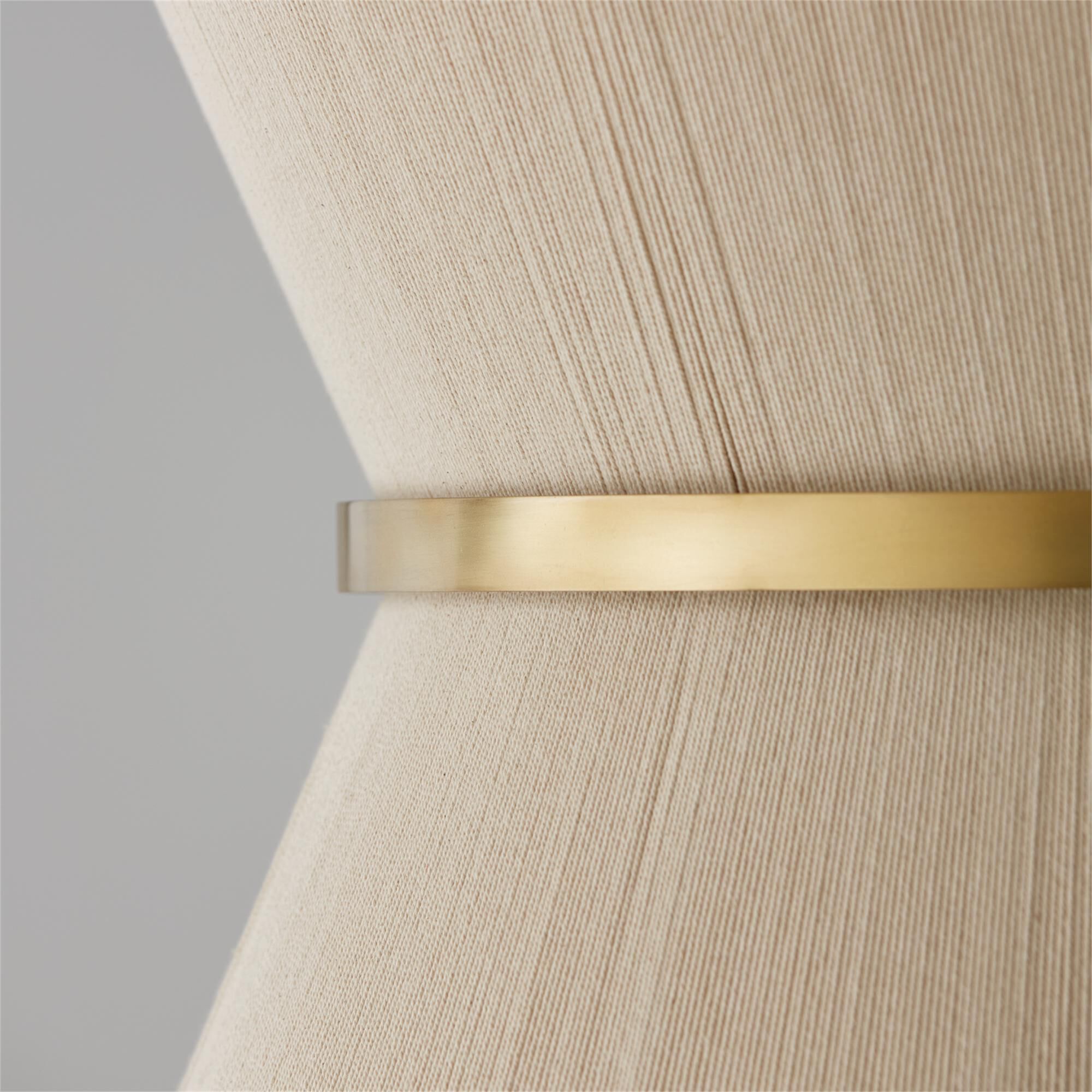 Shown in Bleached Natural Rope And Patinaed Brass finish