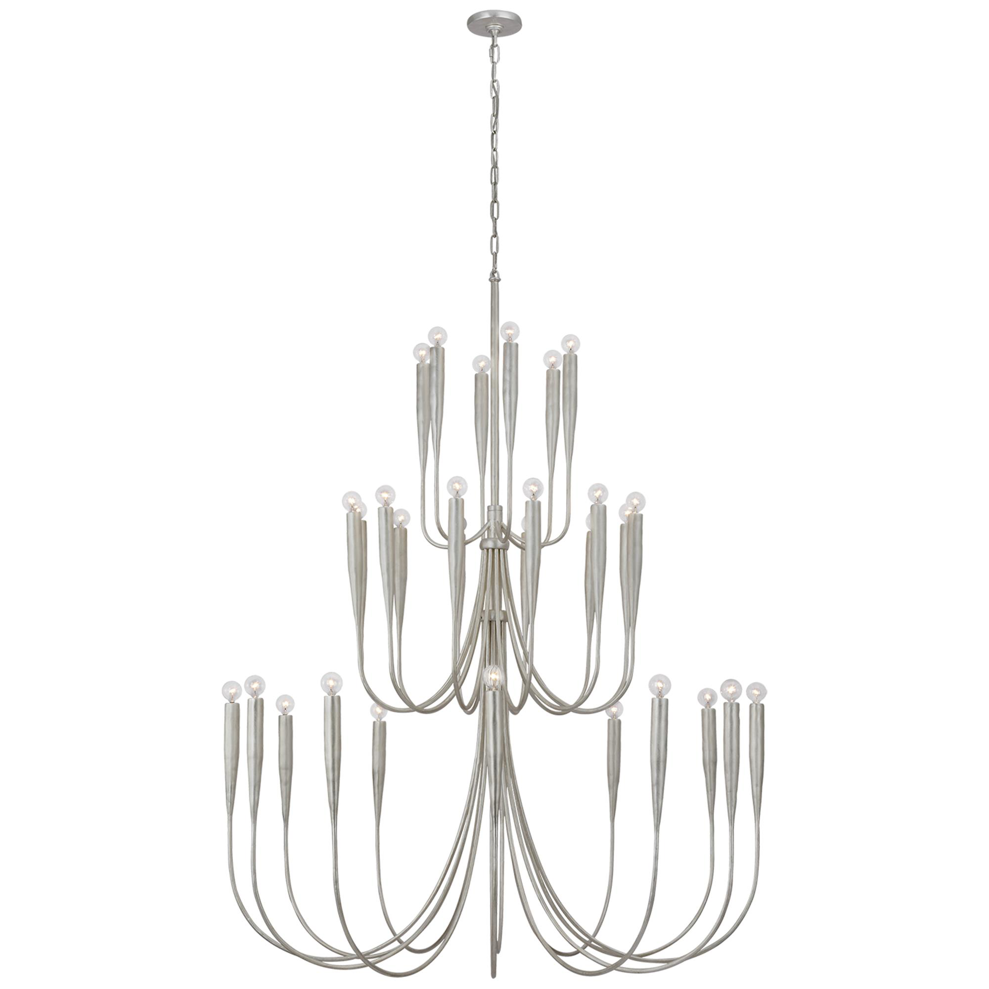 Shown in Burnished Silver Leaf finish
