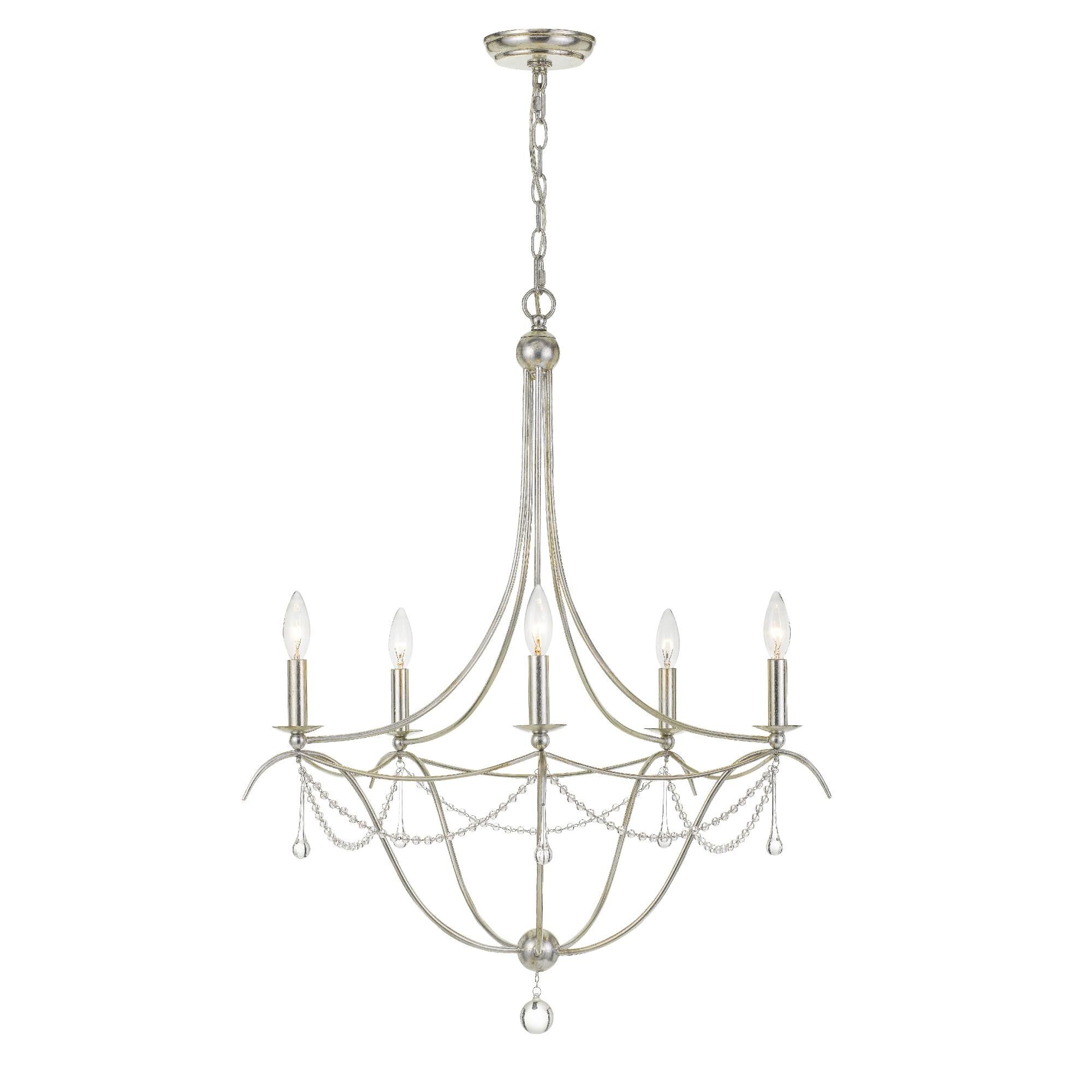 Metro 27 Inch 5 Light Chandelier by Crystorama