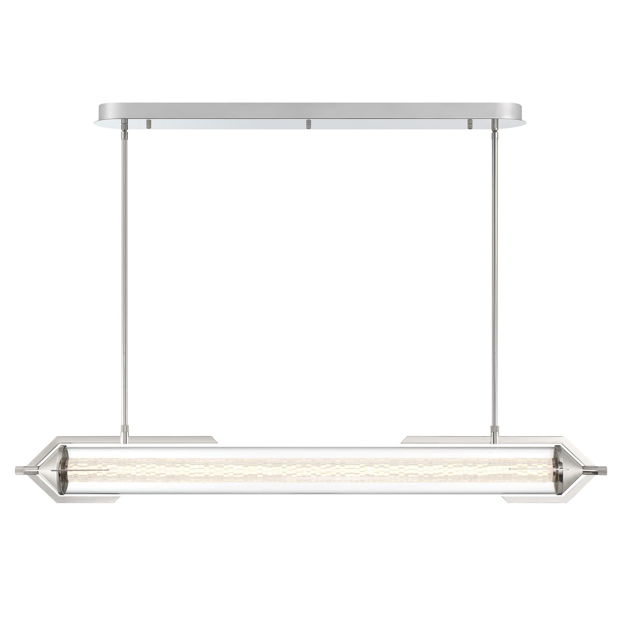 Shown in Polished Nickel finish and Clear glass