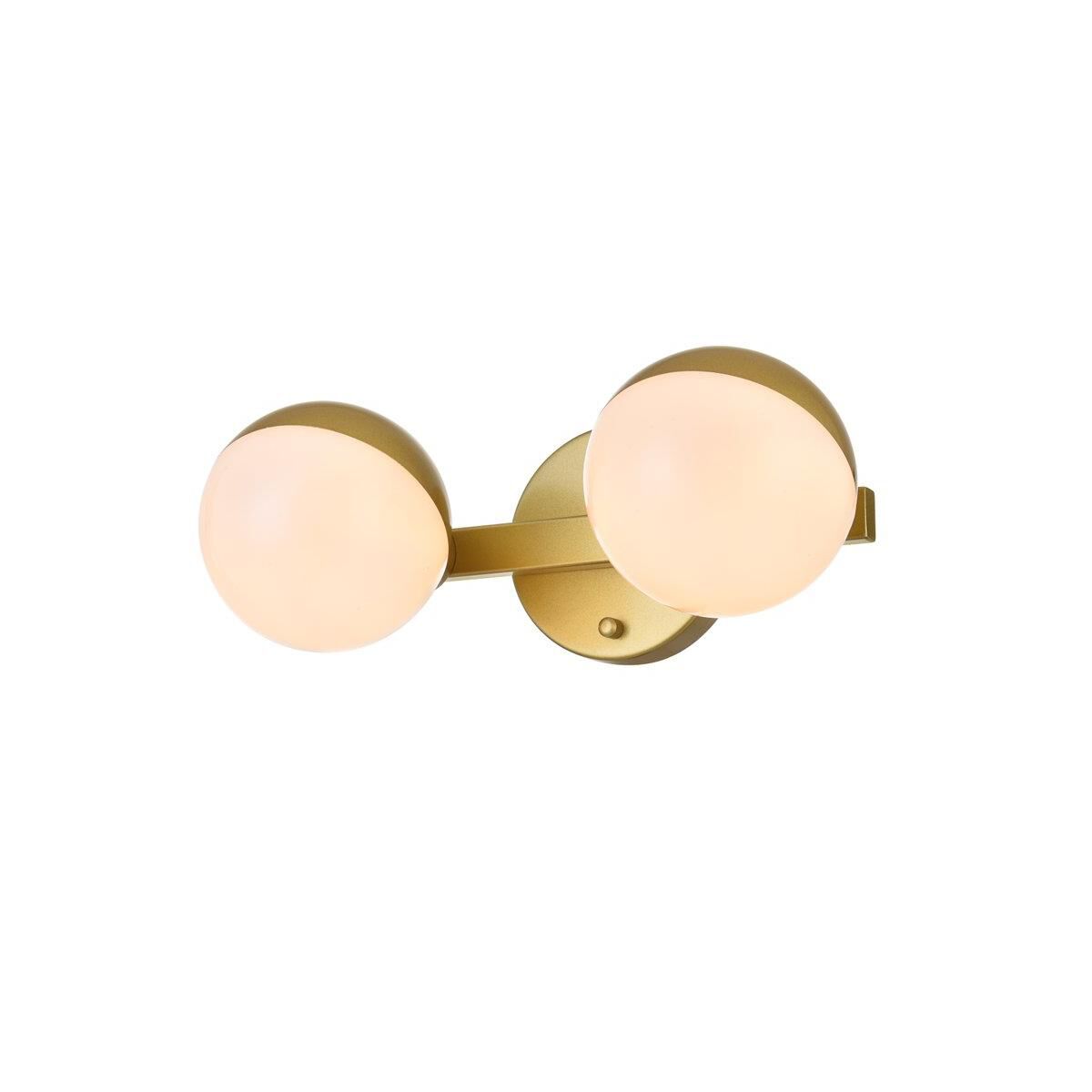 Shown in Brass  finish and Frosted White Acrylic glass