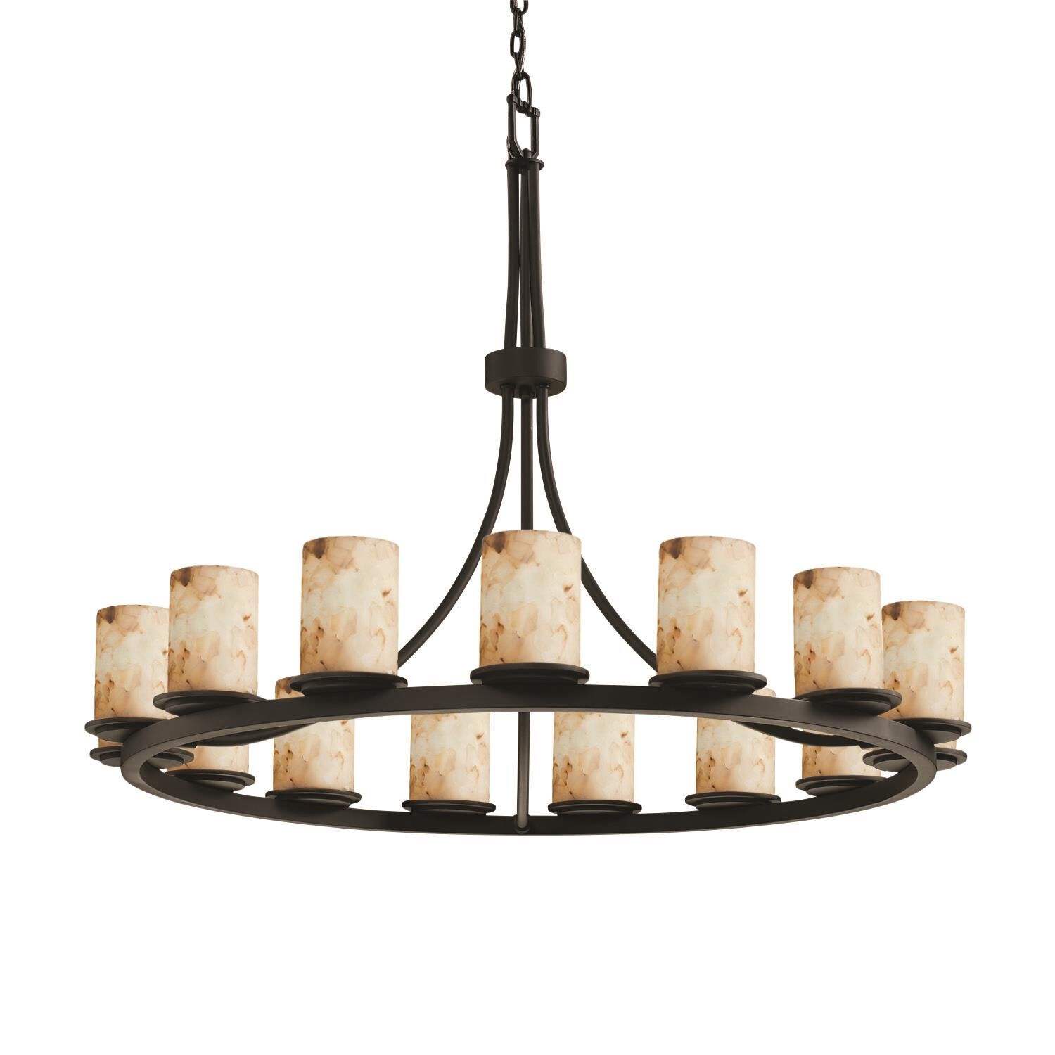 Alabaster Rocks! 60 Inch 21 Light LED Chandelier by Justice Design Group