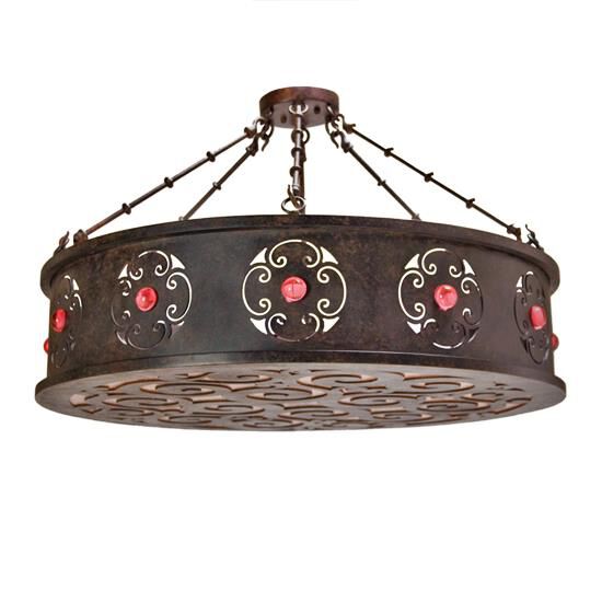 Julianne 38 Inch 6 Light Semi Flush Mount by Meyda Lighting