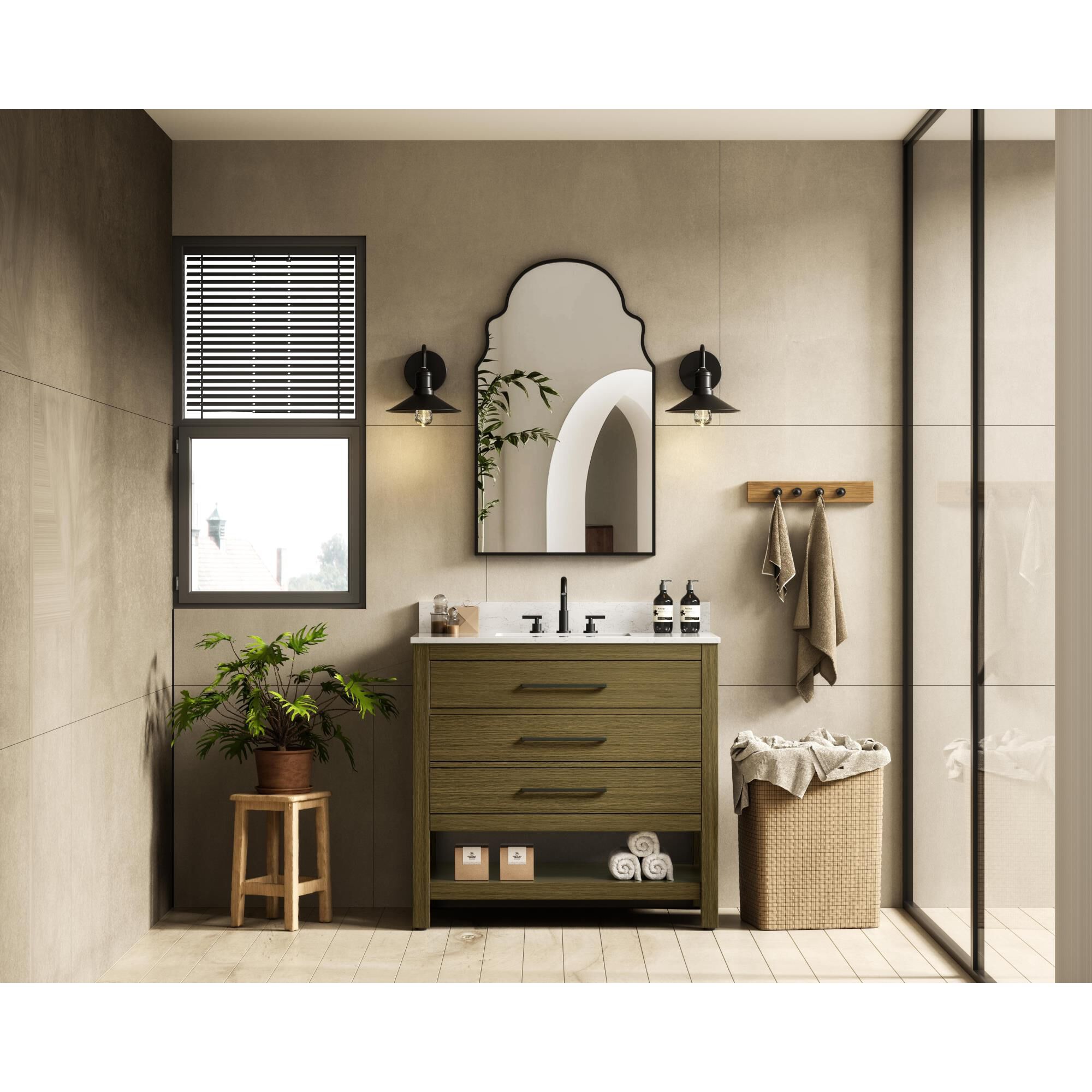 Shown in Chestnut Brown finish