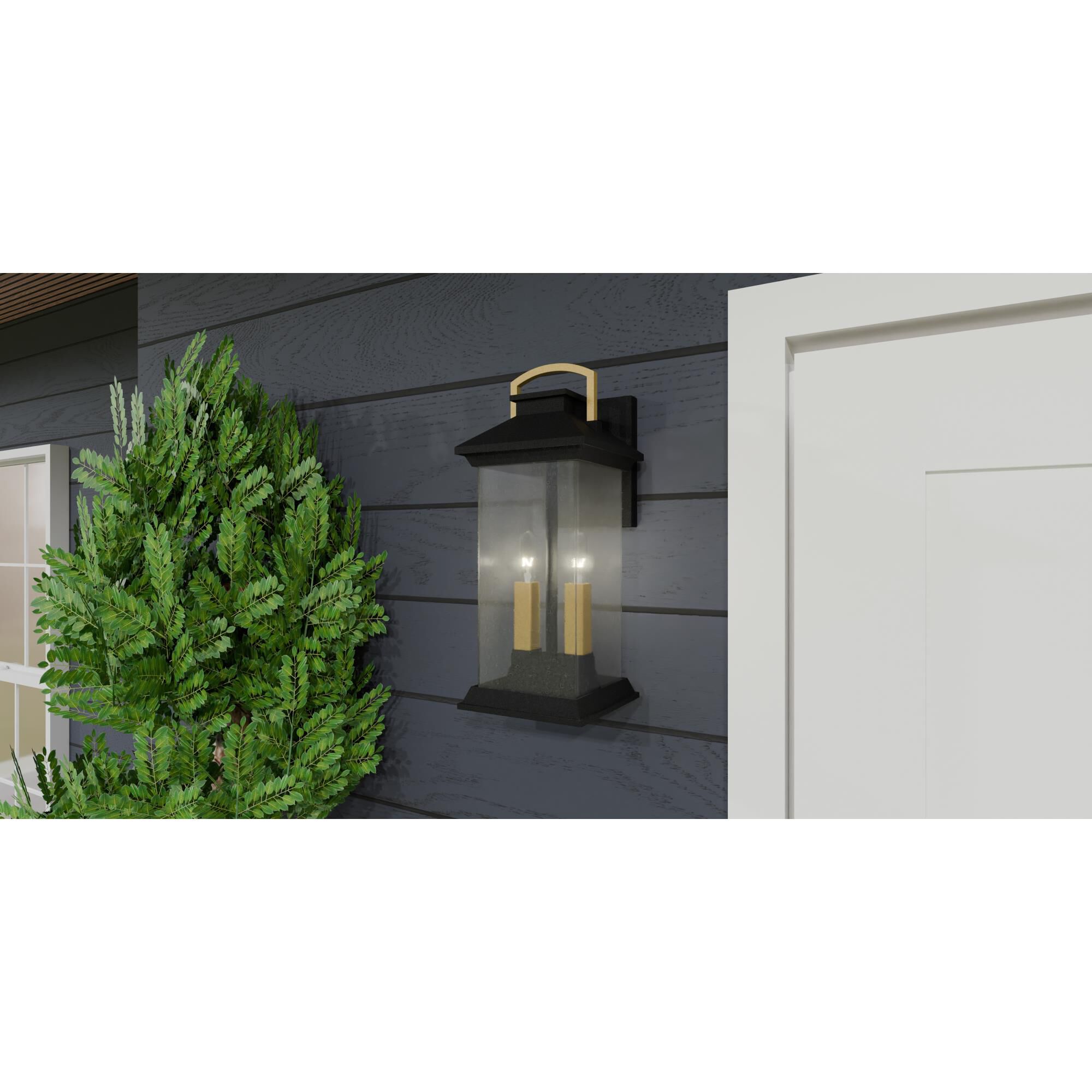Henderson 6.5 Inch 2 Light Outdoor Wall Light by Quoizel