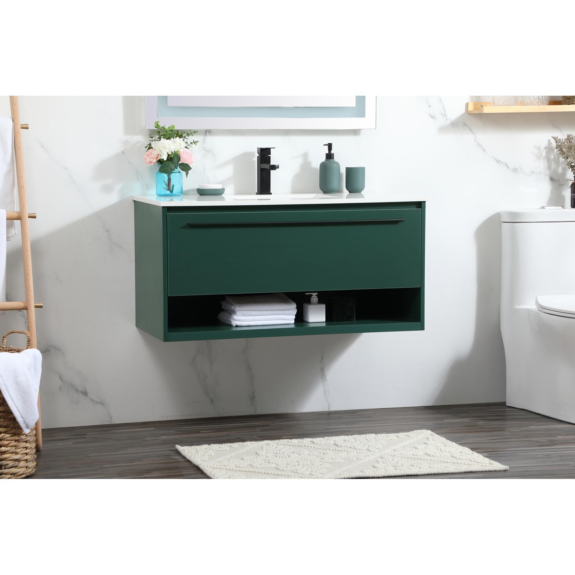 Shown in Green finish